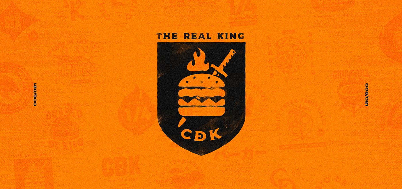 branding  burger logo badge lion Food  letter ILLUSTRATION  mark graphic