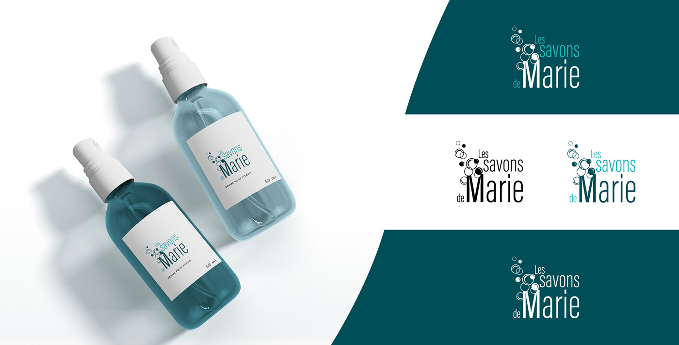 branding  Packaging logo Image de marque bleu Cosmetic cosmetique soap savons business card