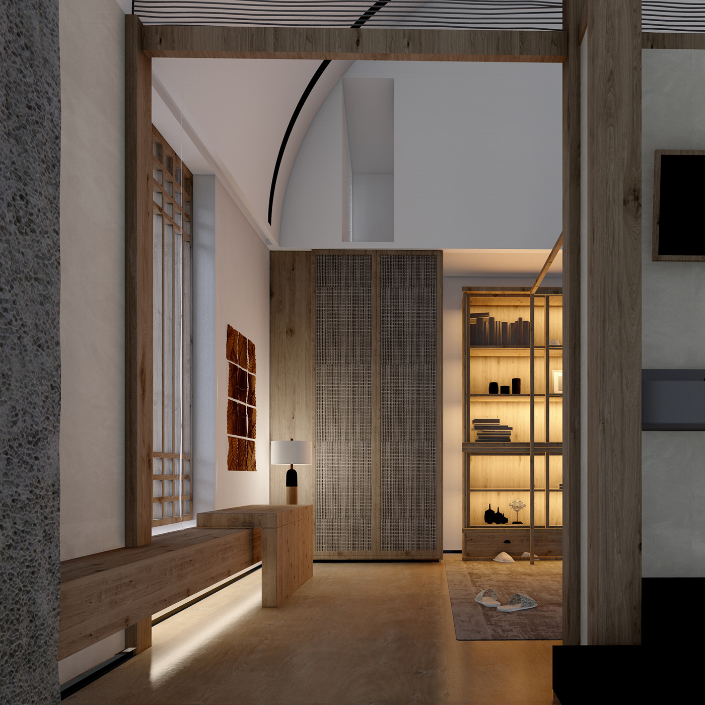 3D architecture archviz Closet Design exterior interior design  modern Render visualization walkincloset