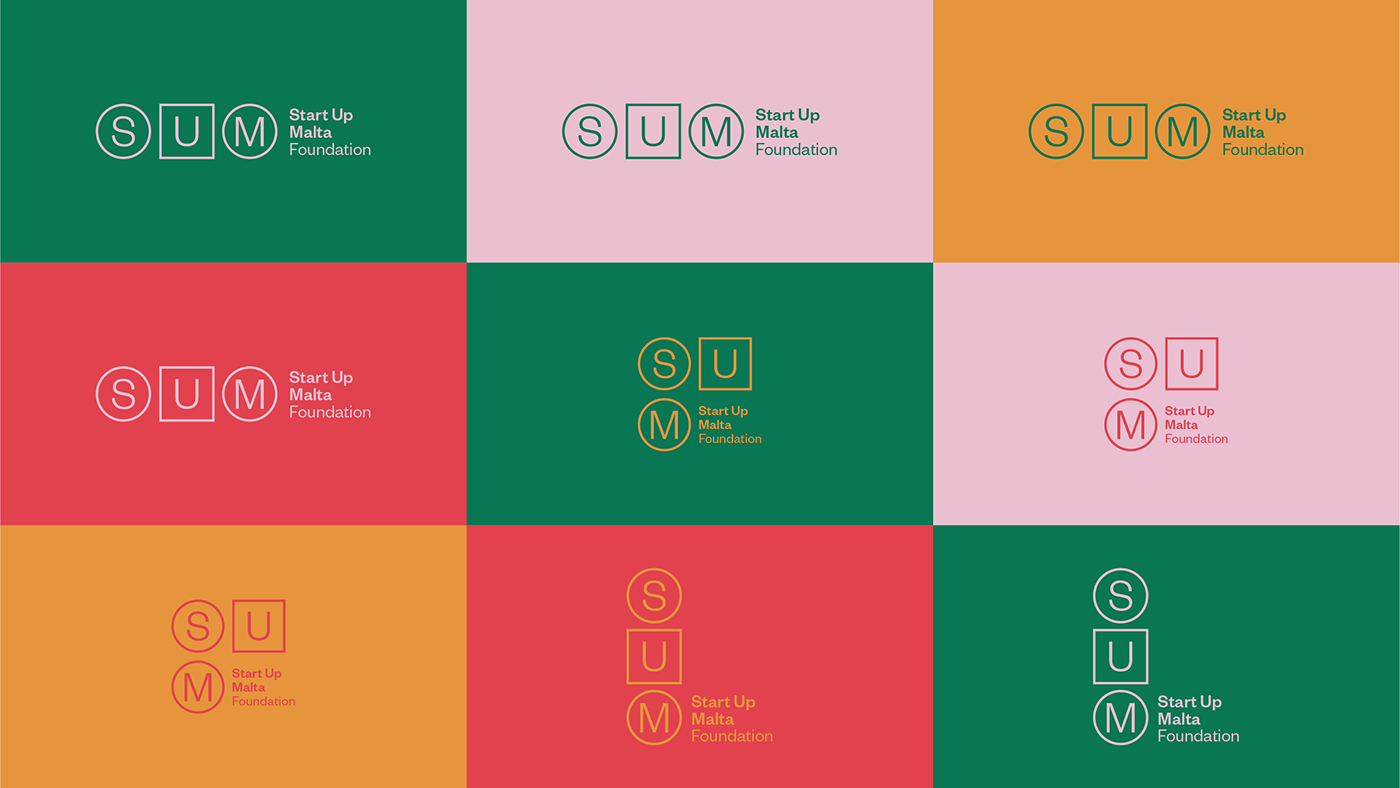 Startup malta foundation logo ux Website shapes type