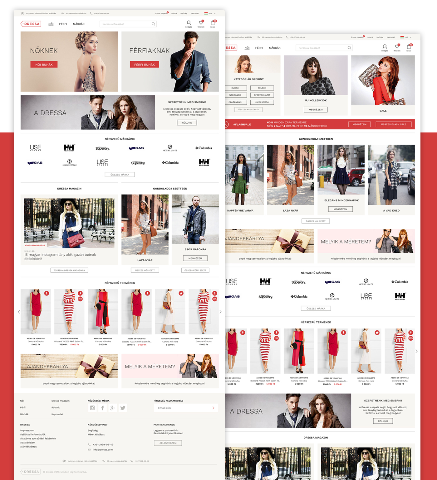 dressa Web shop webshop Fashion  buy UI ux web development  branding 