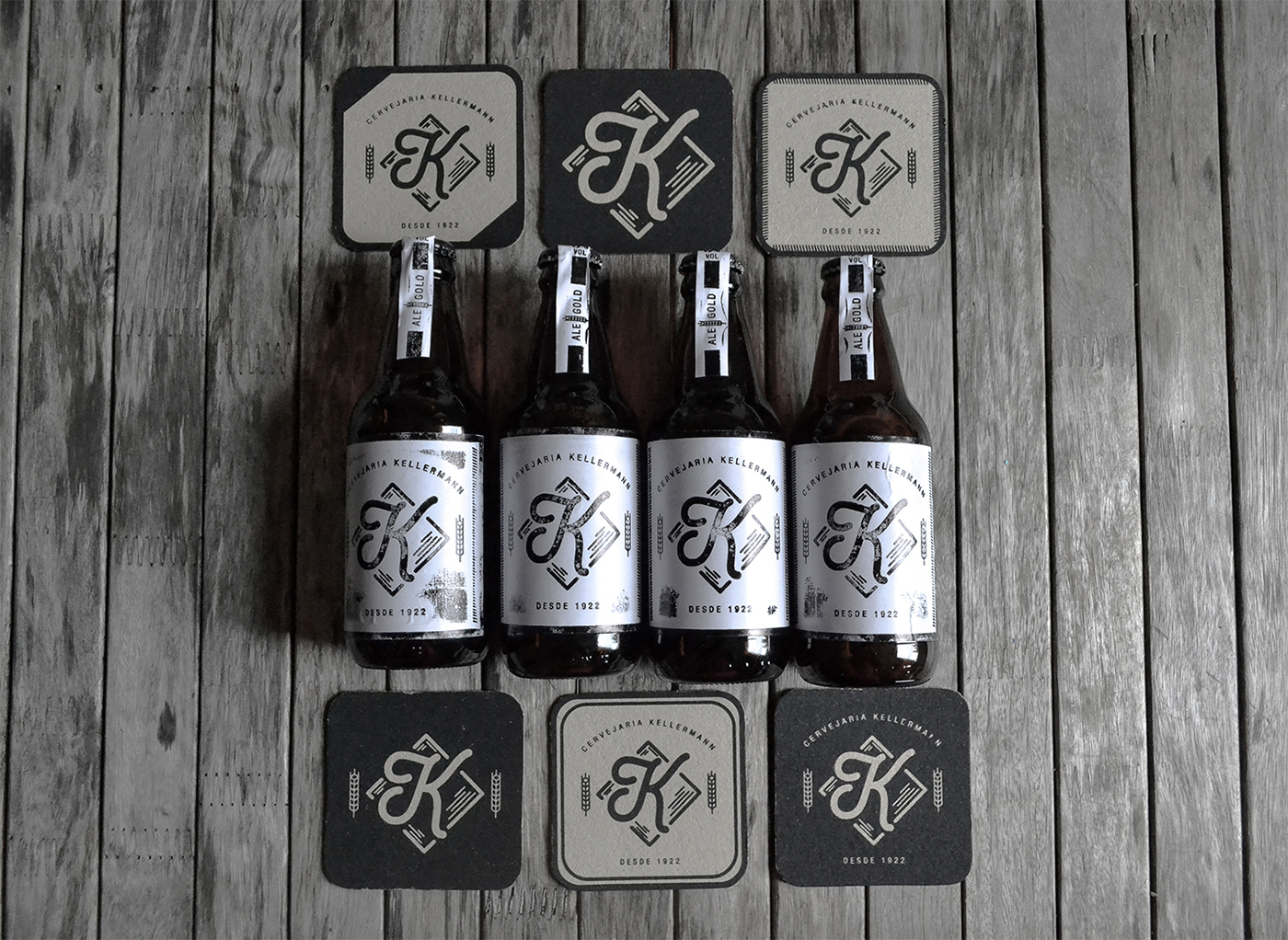 Kellermann beer brand design identity