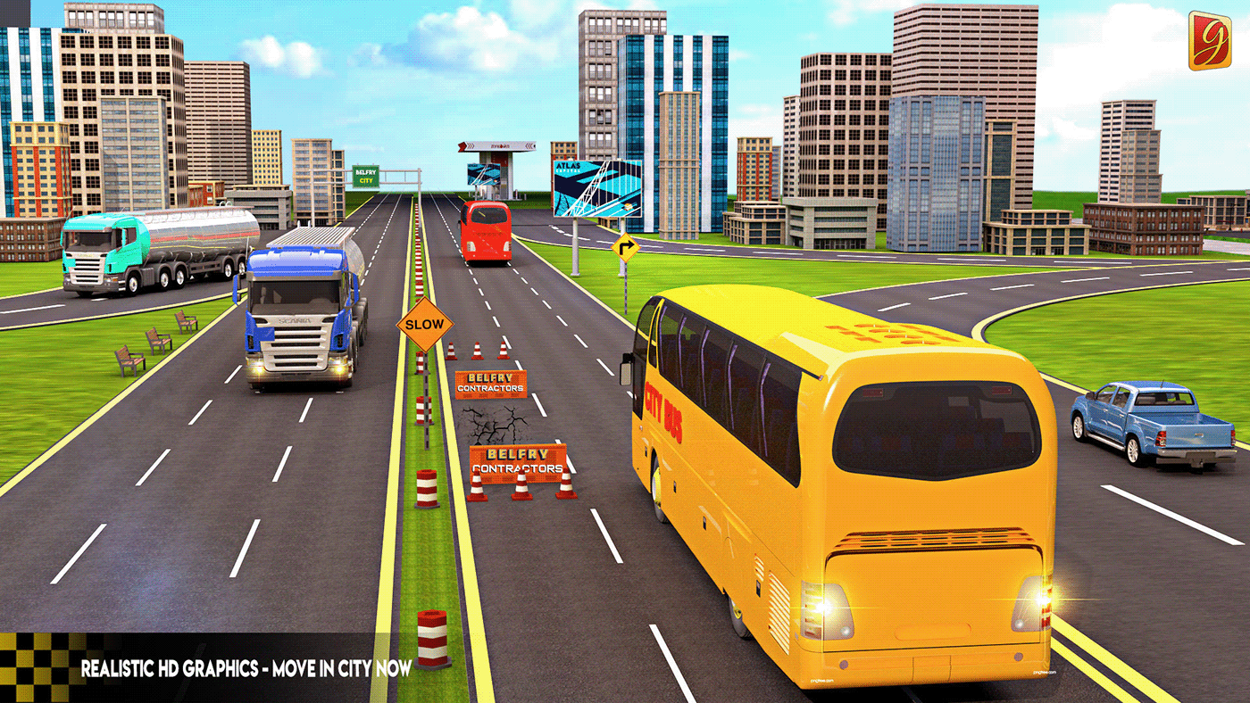 Simulator Game UI/UX Game screenshot game renders Screenshots ui design user interface Bus Simulation