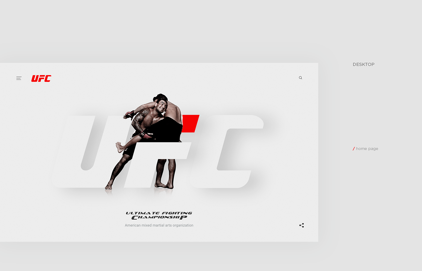 fight UFC concept greysite xD Adobe XD after effects figters info information