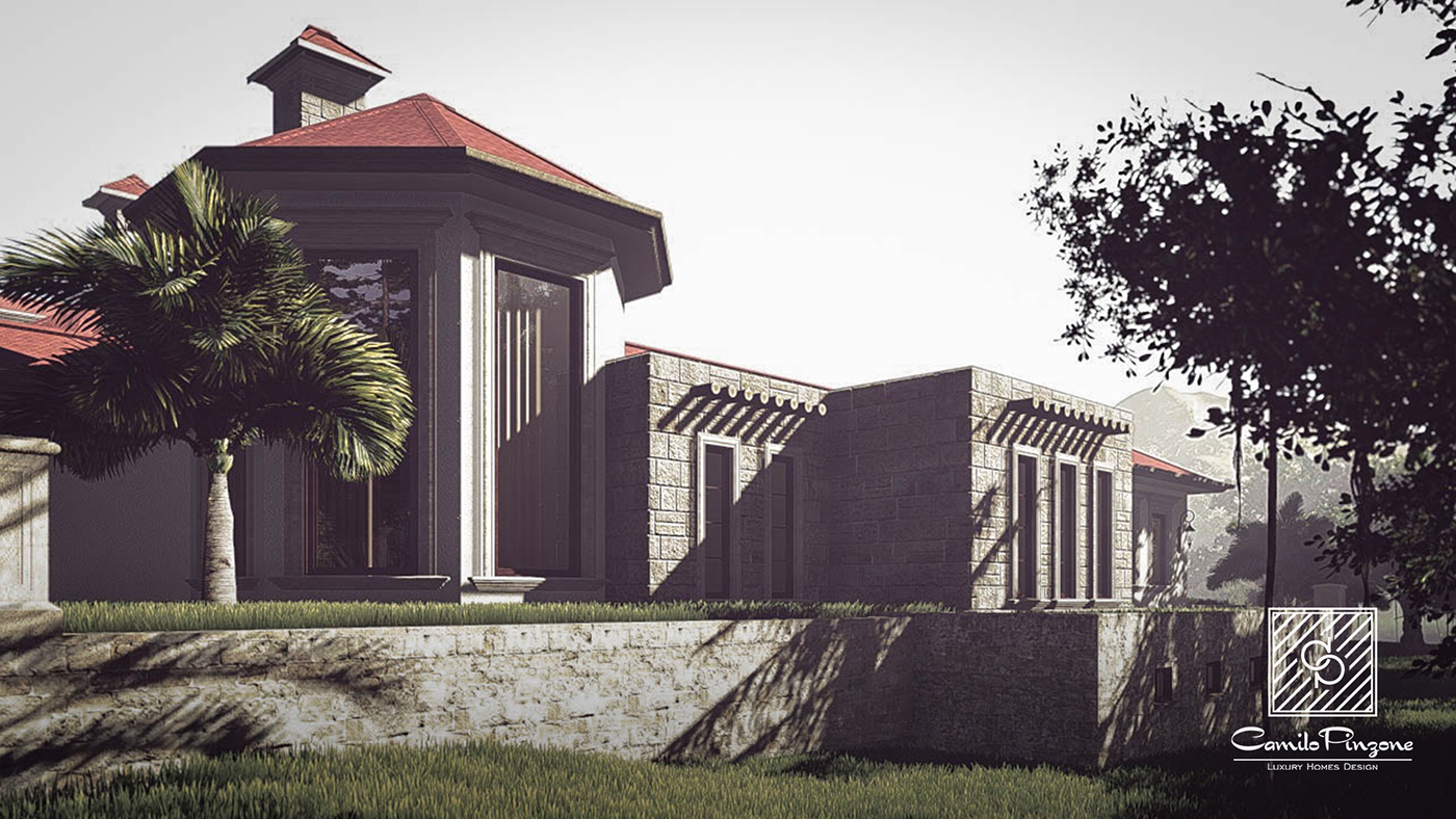 mexico Villa revit Luxury Home housing lumion green buildings design architecture palmbeach