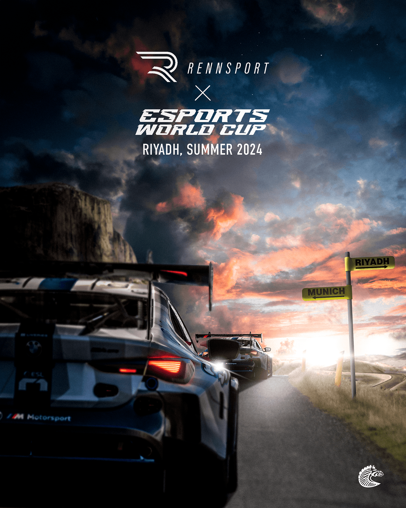 car esports flyer Motorsport poster Racing simracing