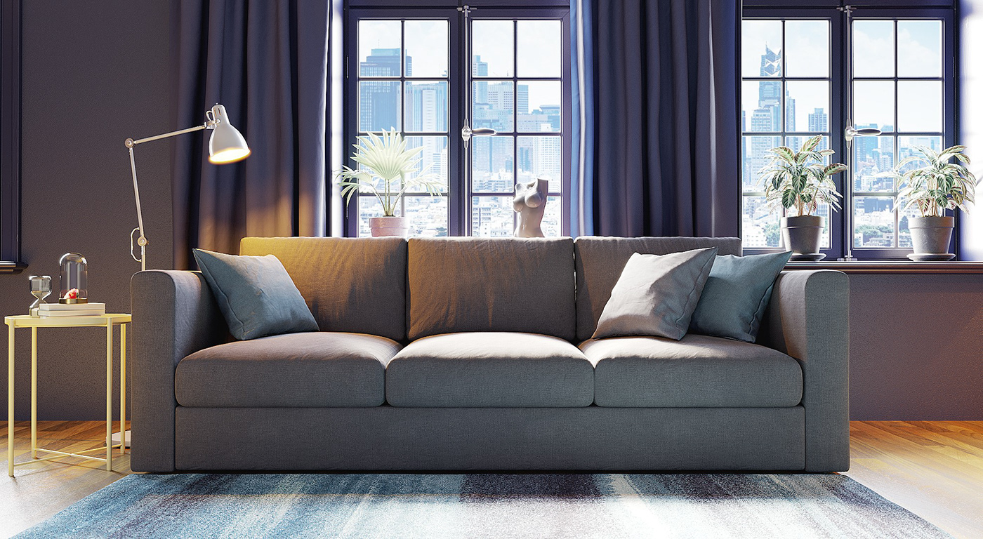 sofa living room Interior 3ds max Render visualization