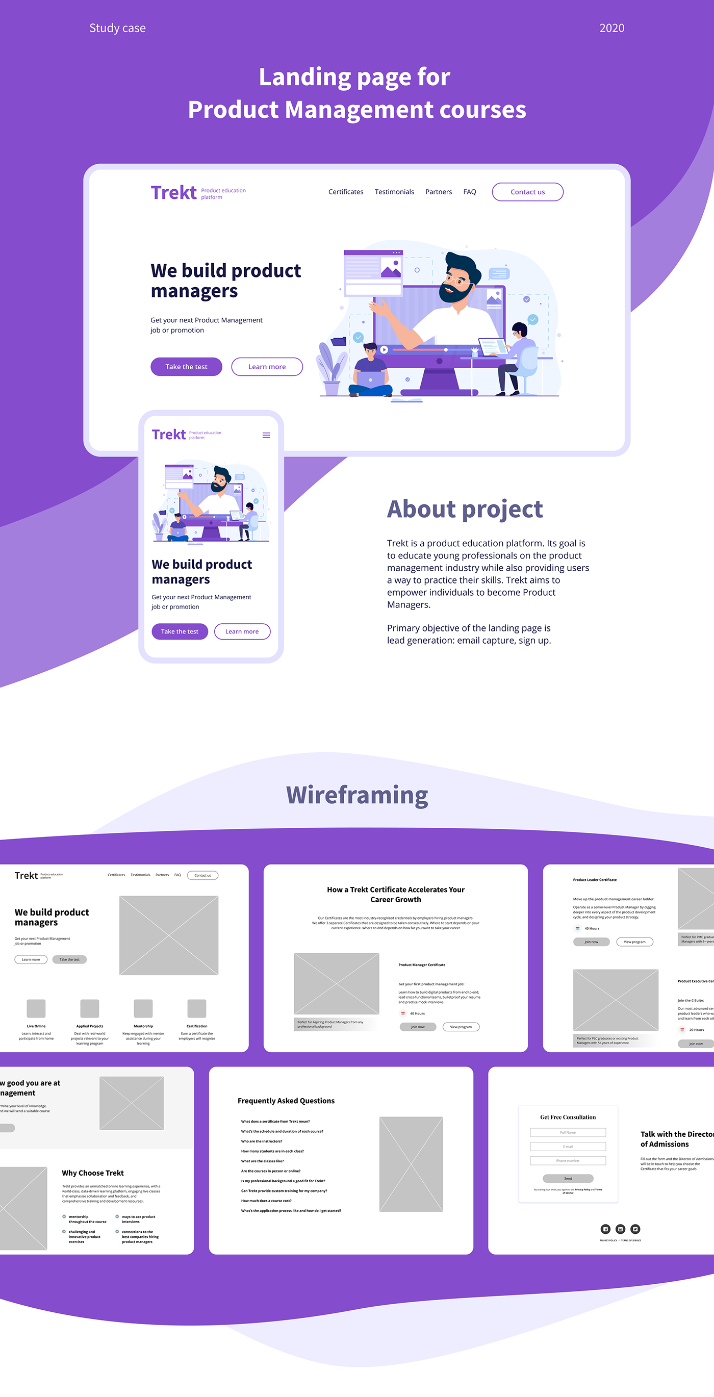 concept Education flat ILLUSTRATION  landing page UI ux Webdesign Website