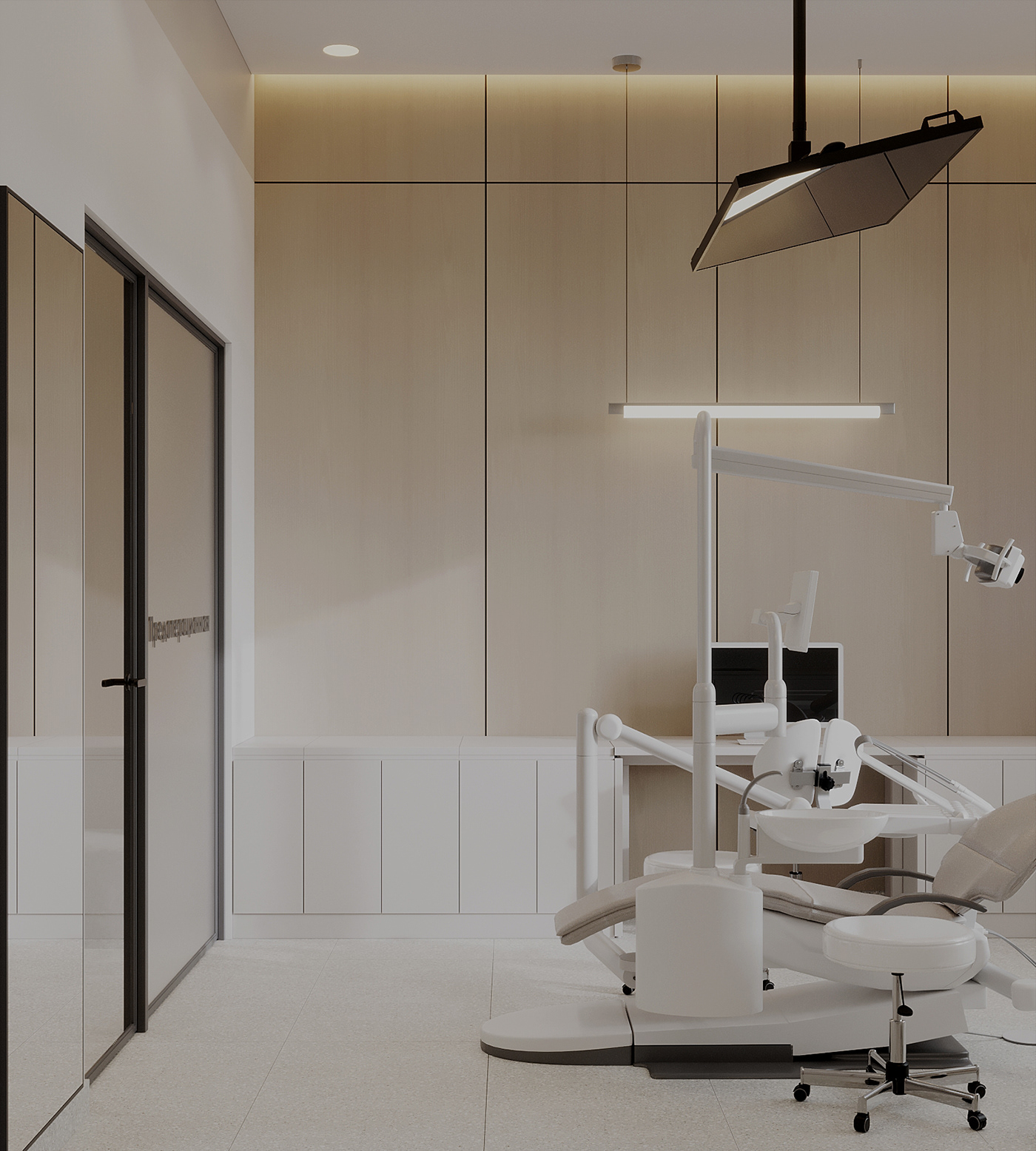 visualization CGI archviz interior design  architecture 3D corona dental clinic medical Interior