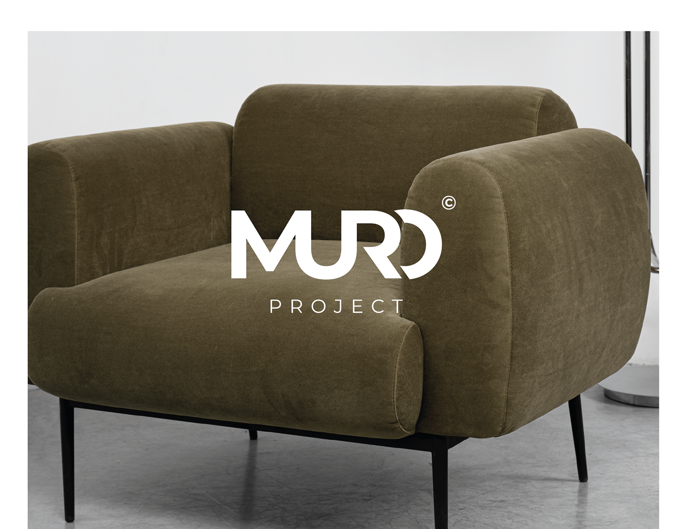 Стильный минималистичный шрифтовой логотип для компании мебельной студии дизайна