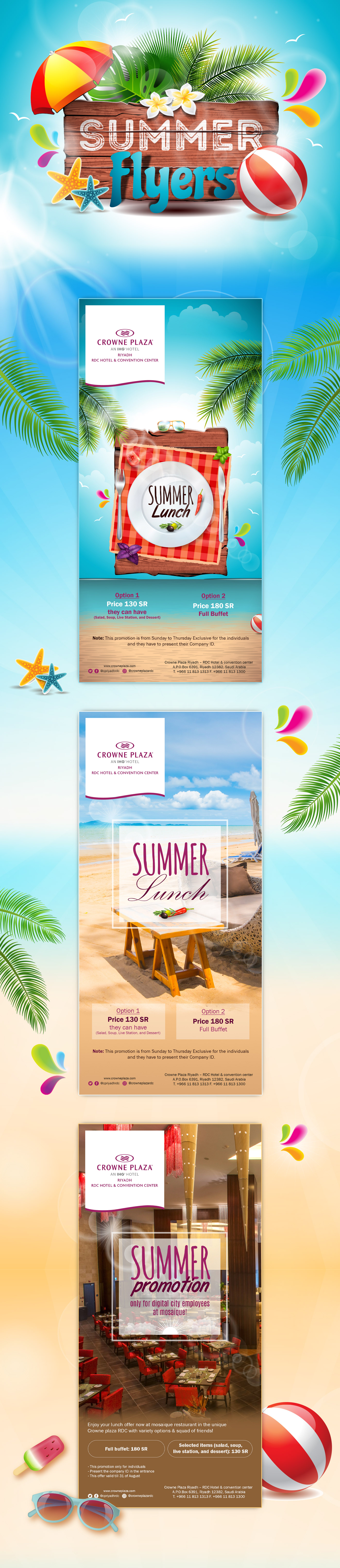 summer flyers flyer brochure Advertising  ads Graphic Designer visual identity Socialmedia brochure design visualization