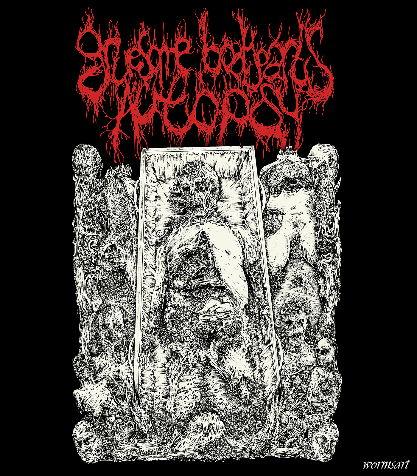 ILLUSTRATION  artwork coverart metal Deathmetal music punk Goregrind grindcore horror