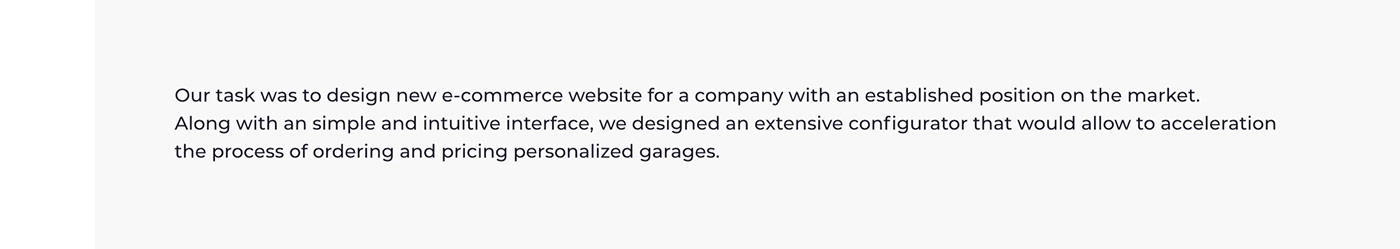 e-commerce garage Metal e-commerce Metal garage metal sheet Modern Design online store ui design UserInterface