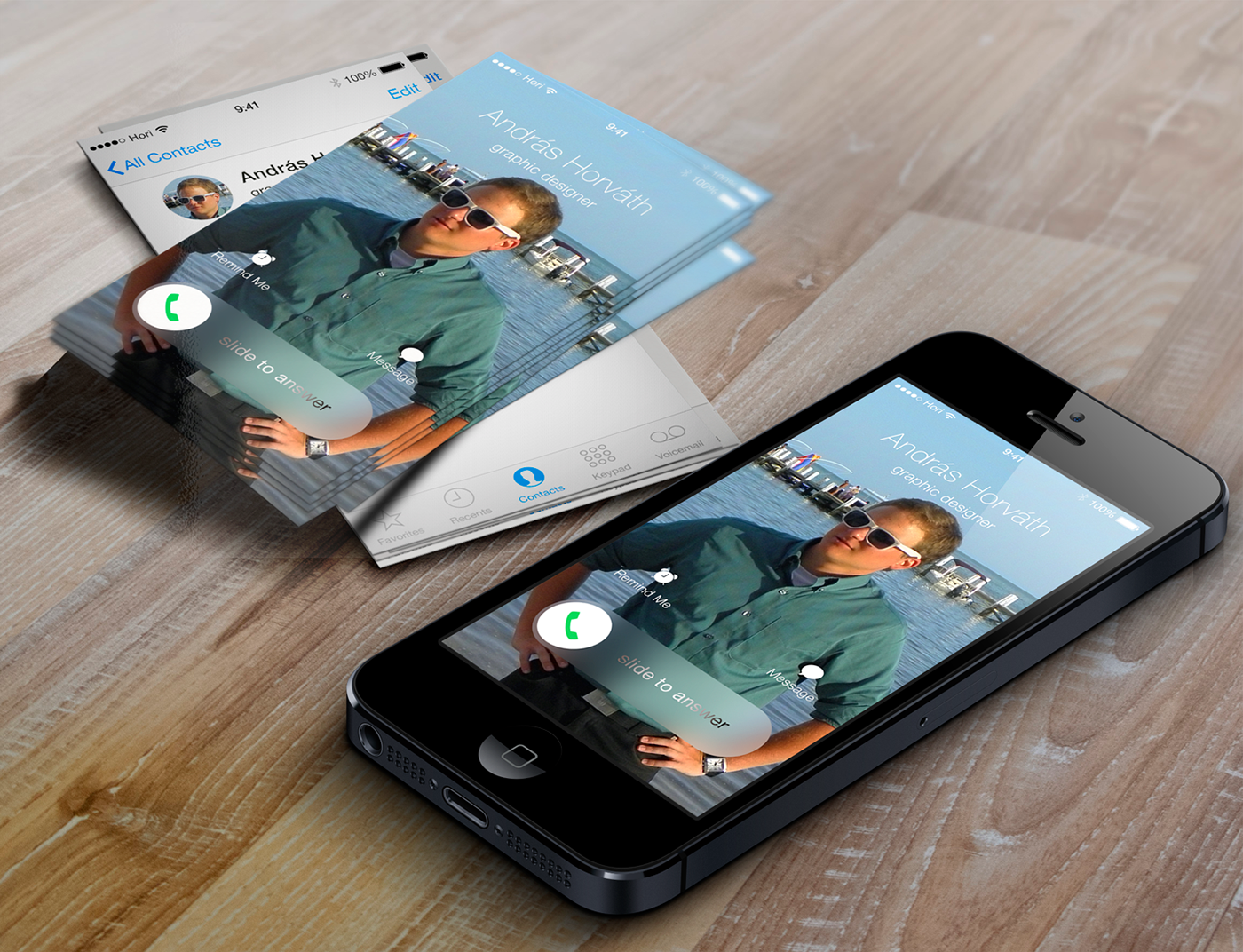 iphone ios iOS 7 apple jony ive flat design business card Name card Steve Jobs