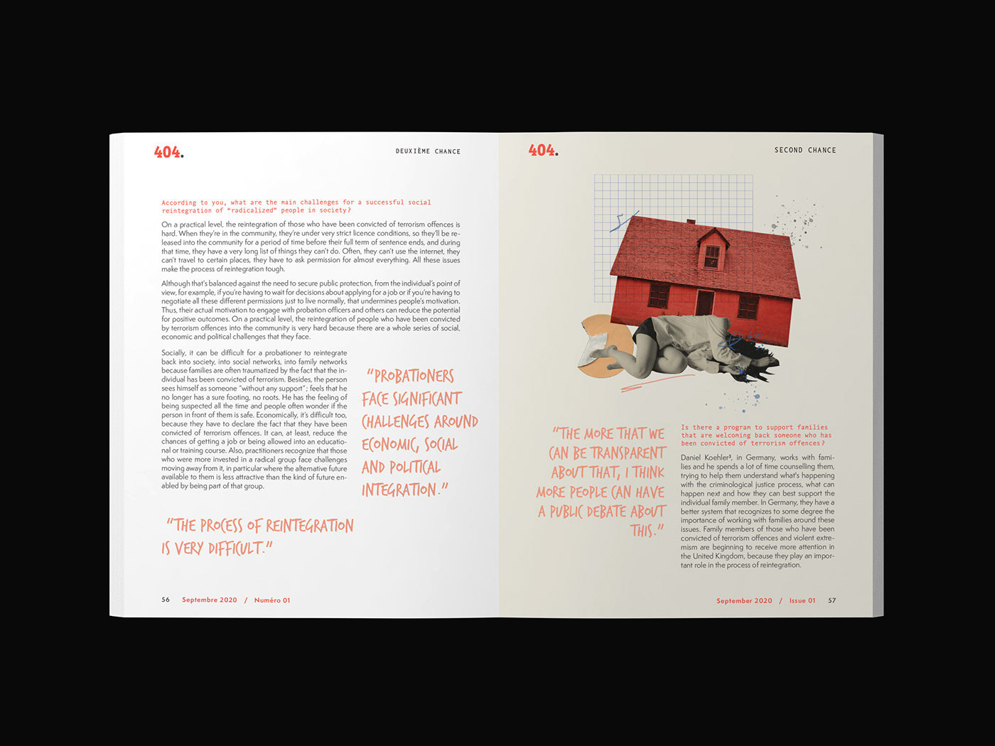 collage Dada InDesign Layout magazine webzine