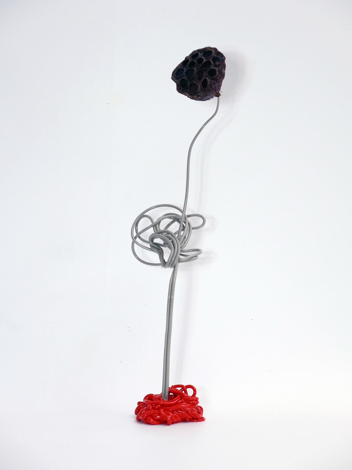 future flower garbage sculpture FINEART contemporaryart object dryflower trash reproduction