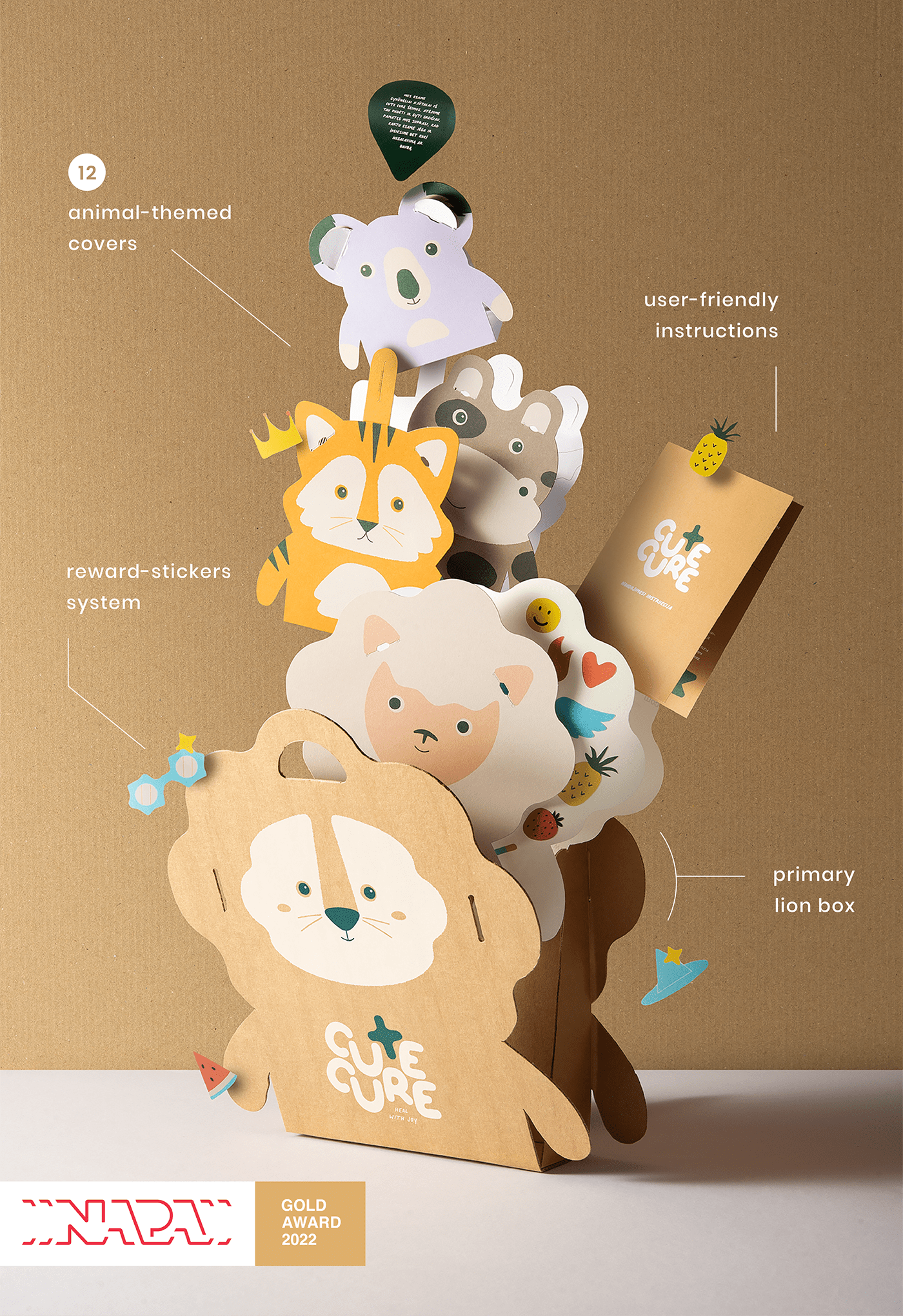 animals characters children cute cute cure emotional healing hospitals ILLUSTRATION  Packaging Sustainability
