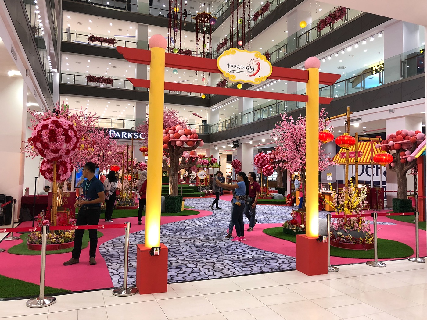 cny Cny decor chinese new year mall decoration Exhibition  blossoms Love lantern marvel Hulk ironman batman superman