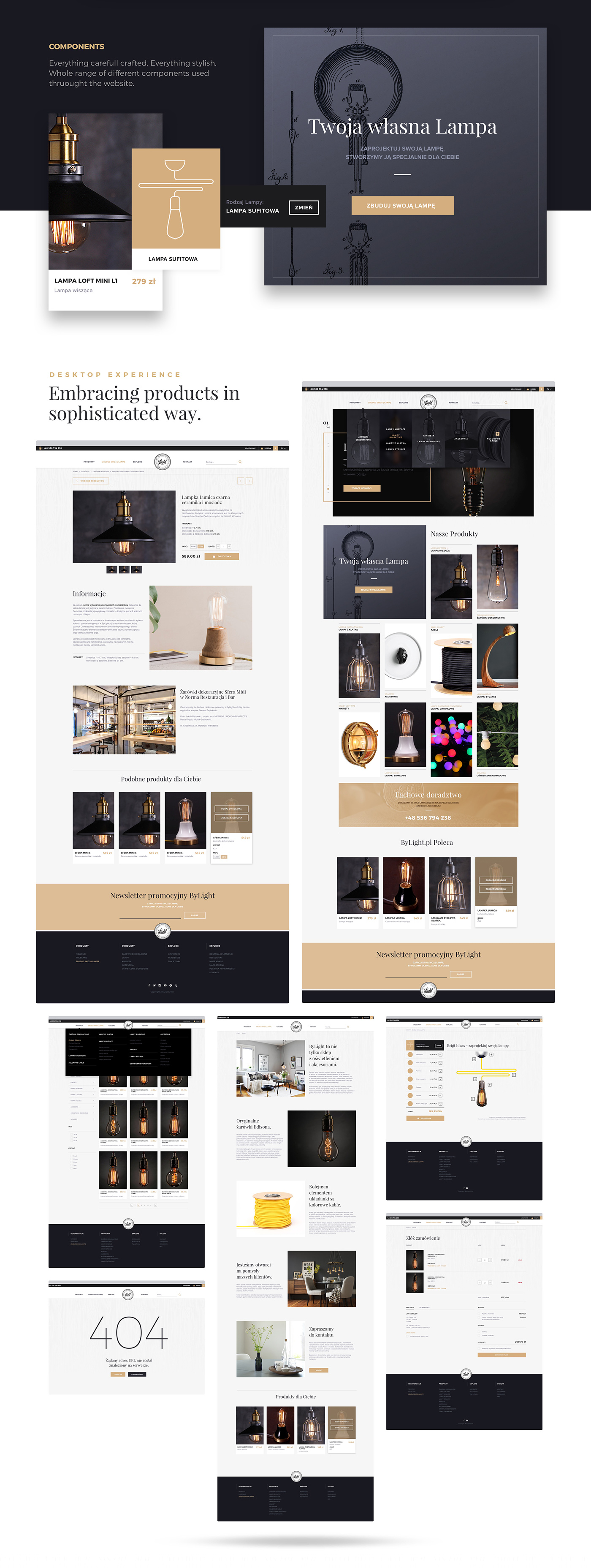 lighting fashion simple modern flat White light Responsive store shop online interactive grid design