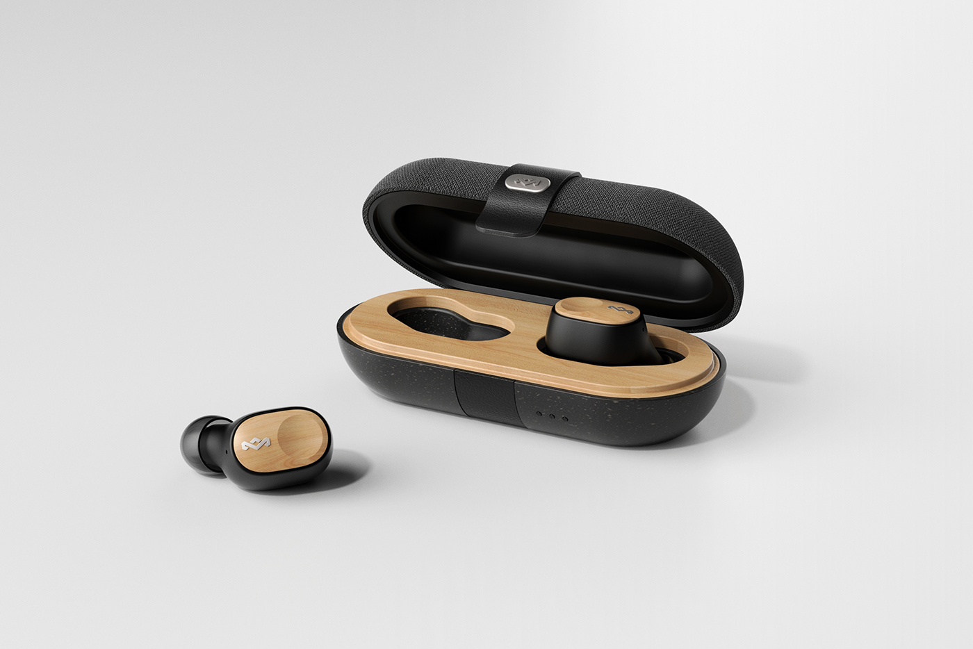 audiophile bamboo earbud headphone music Noise Canceling play pro prototype wireless