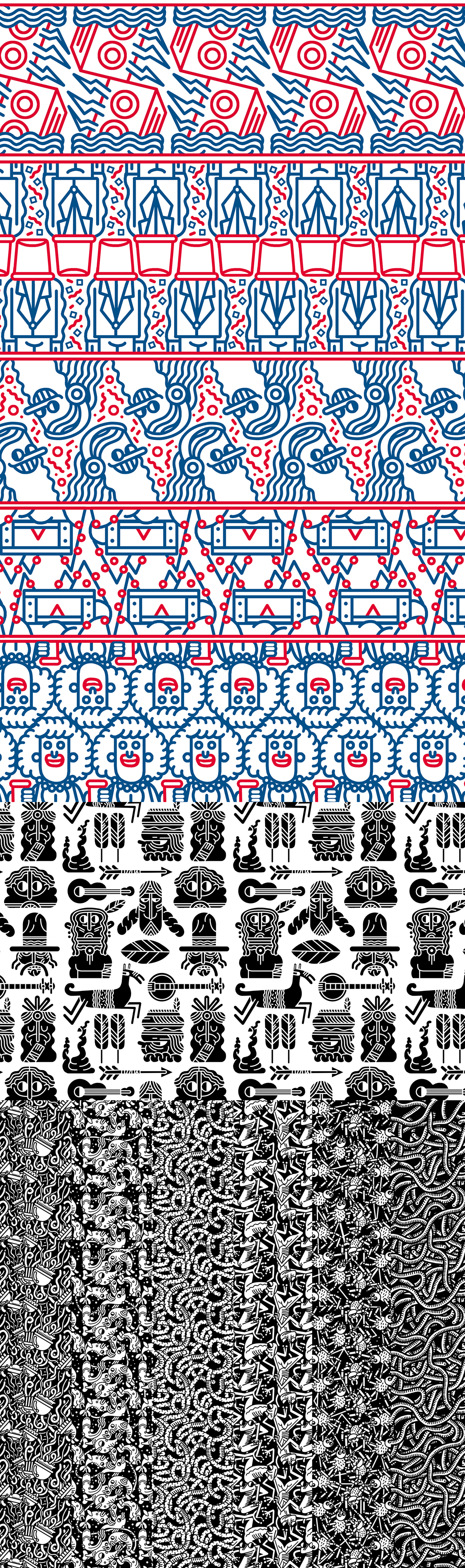 patron pattern textil moda ilustracion