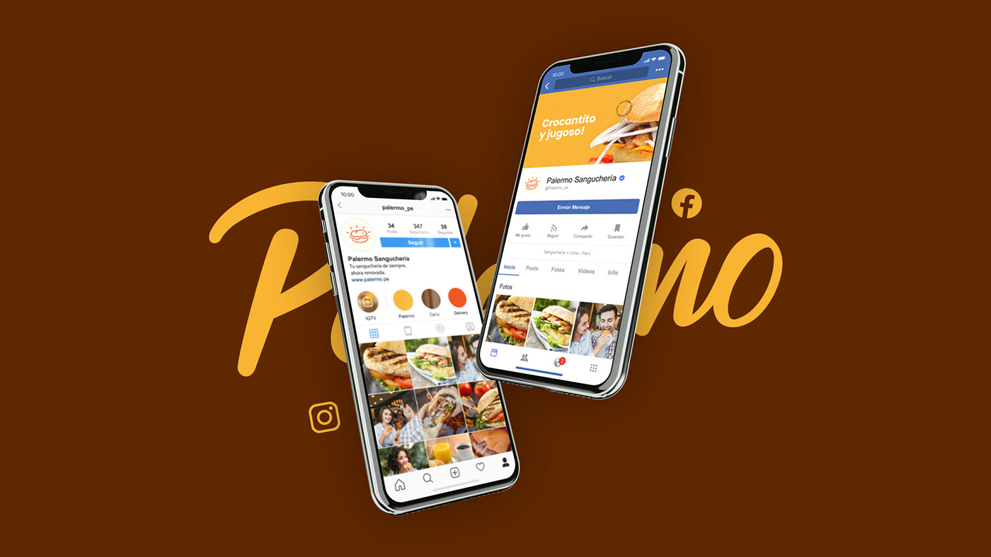 branding  logo sandwich restaurant Food  design brands social media