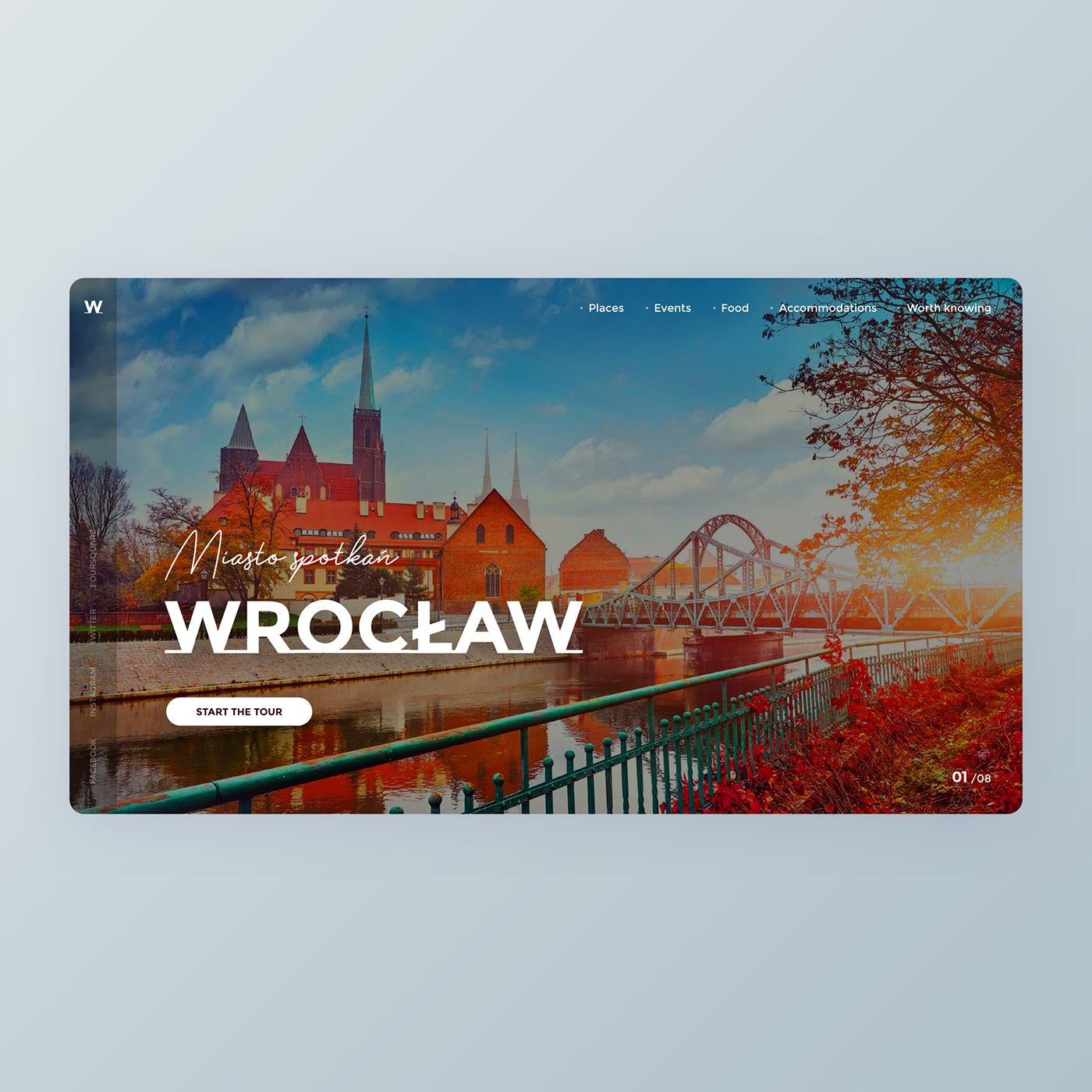 wroclaw city poland Webdesign Web design inspiration Project Website