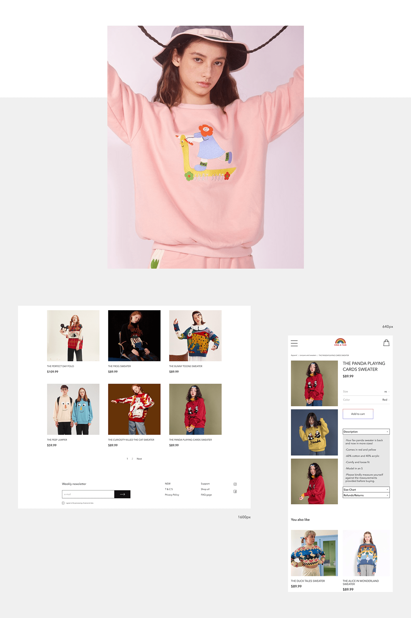 clothes e-commerce Fashion  redesign shop store ui ux Website