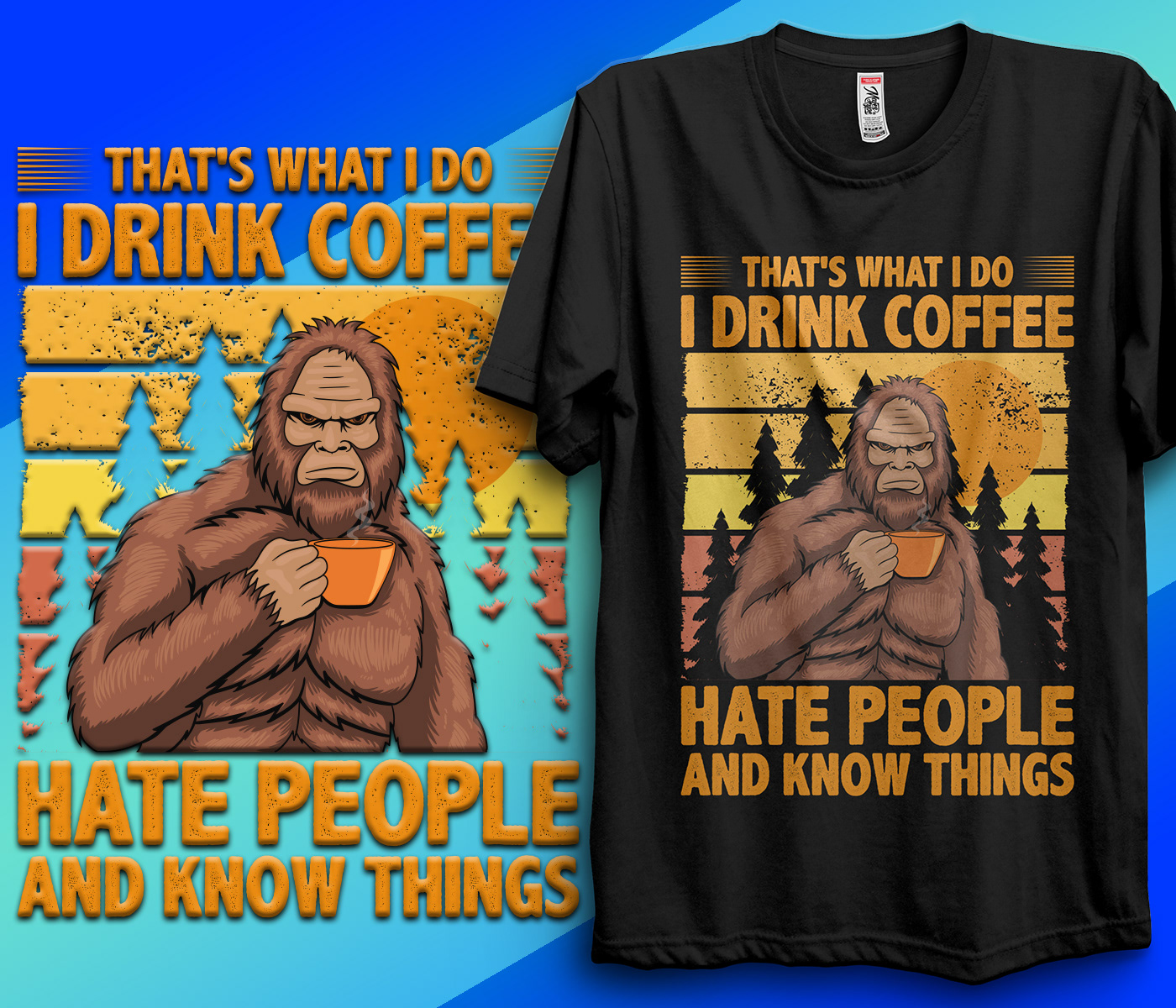 Drink Coffee T-shirt Design
