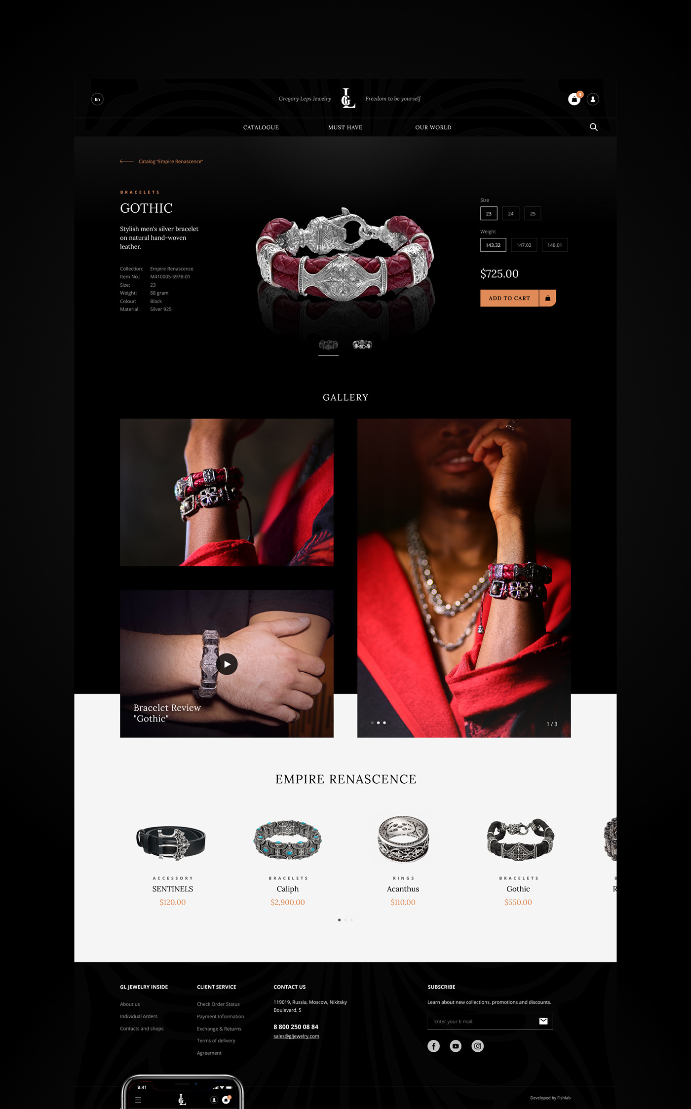 Ecommerce Jewellery Jewelry Design  Responsive ring shop UI/UX Web Design  Website