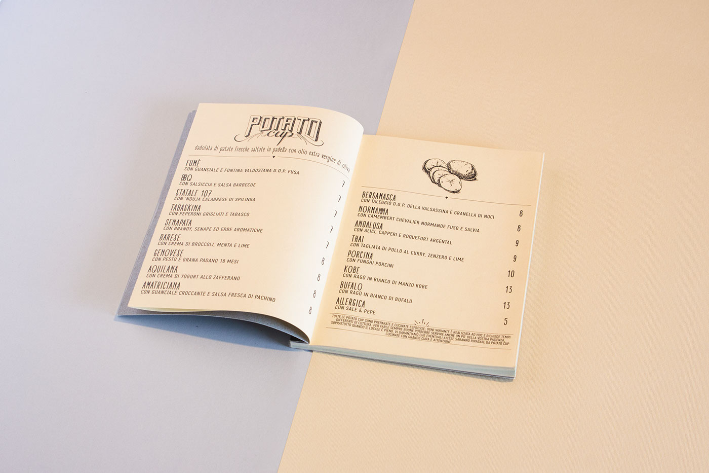 Food  menu handwrite design Bistrot Rome