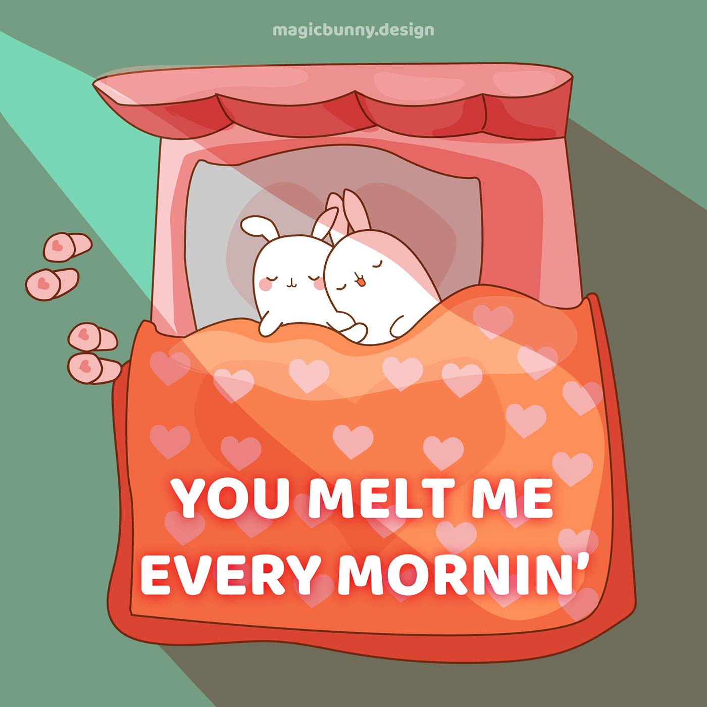 This cutevector  illustration was made in adobe illustrator representing a bunny love story. Enjoy!