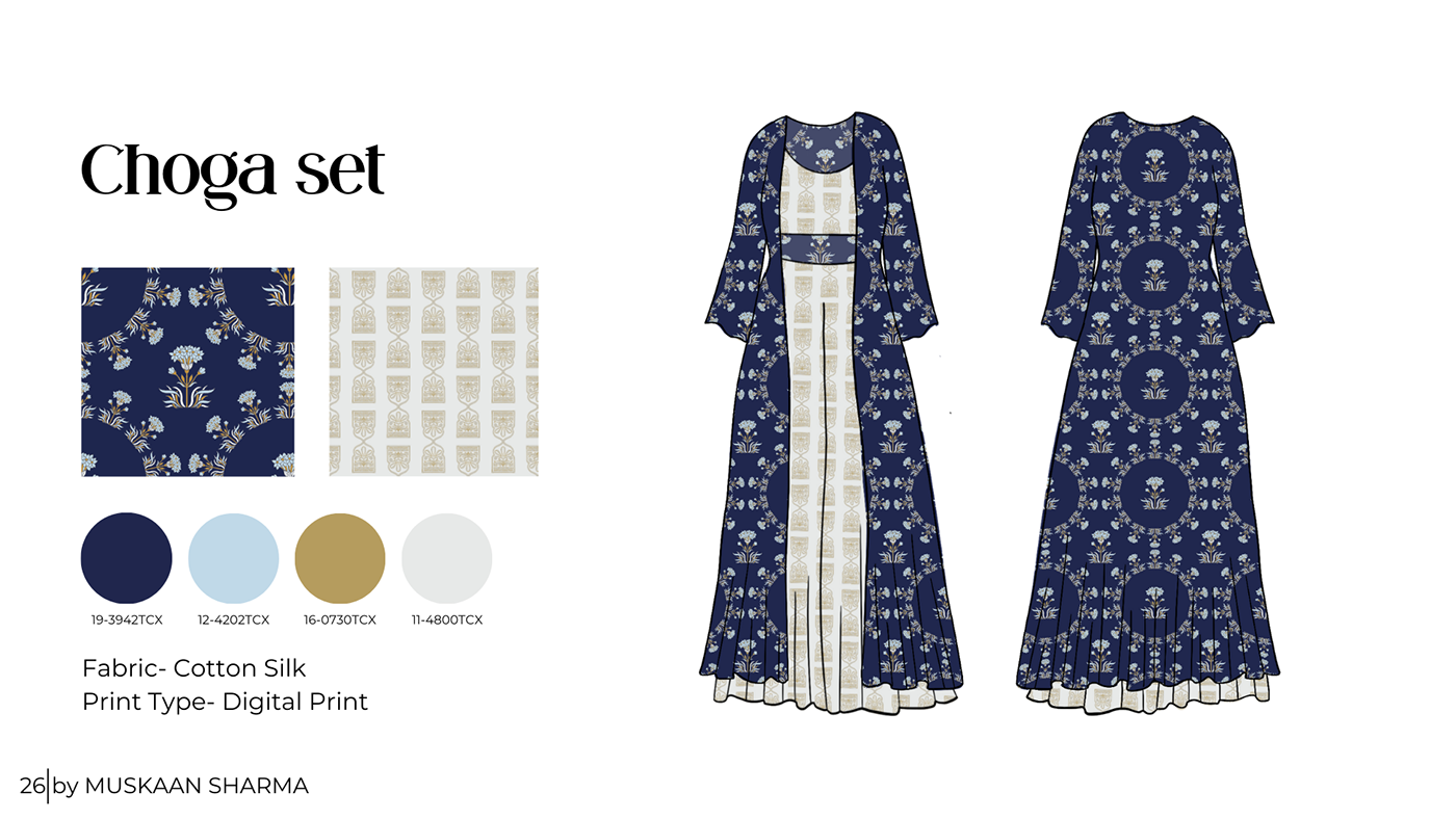 print design  textile design  torani print NIFT Fashion  Clothing