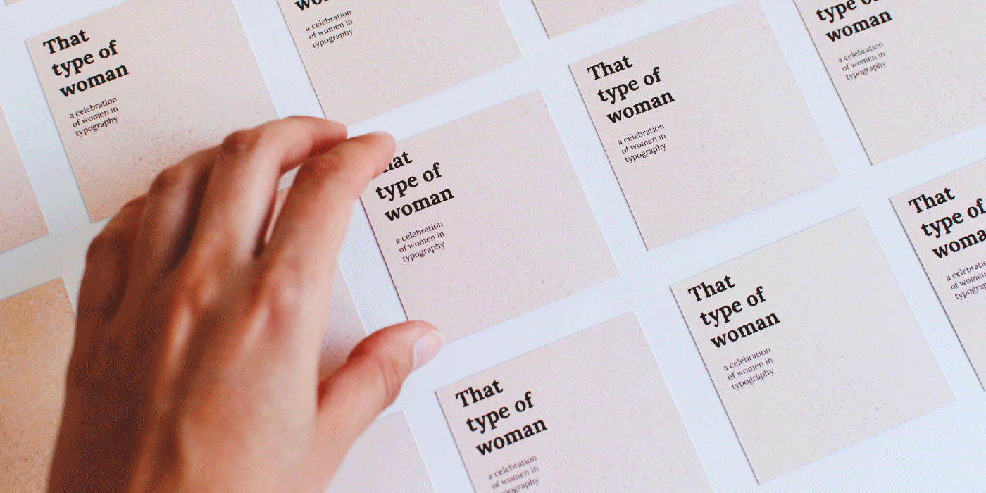 women typography   feminism memory card game graphic design  designers