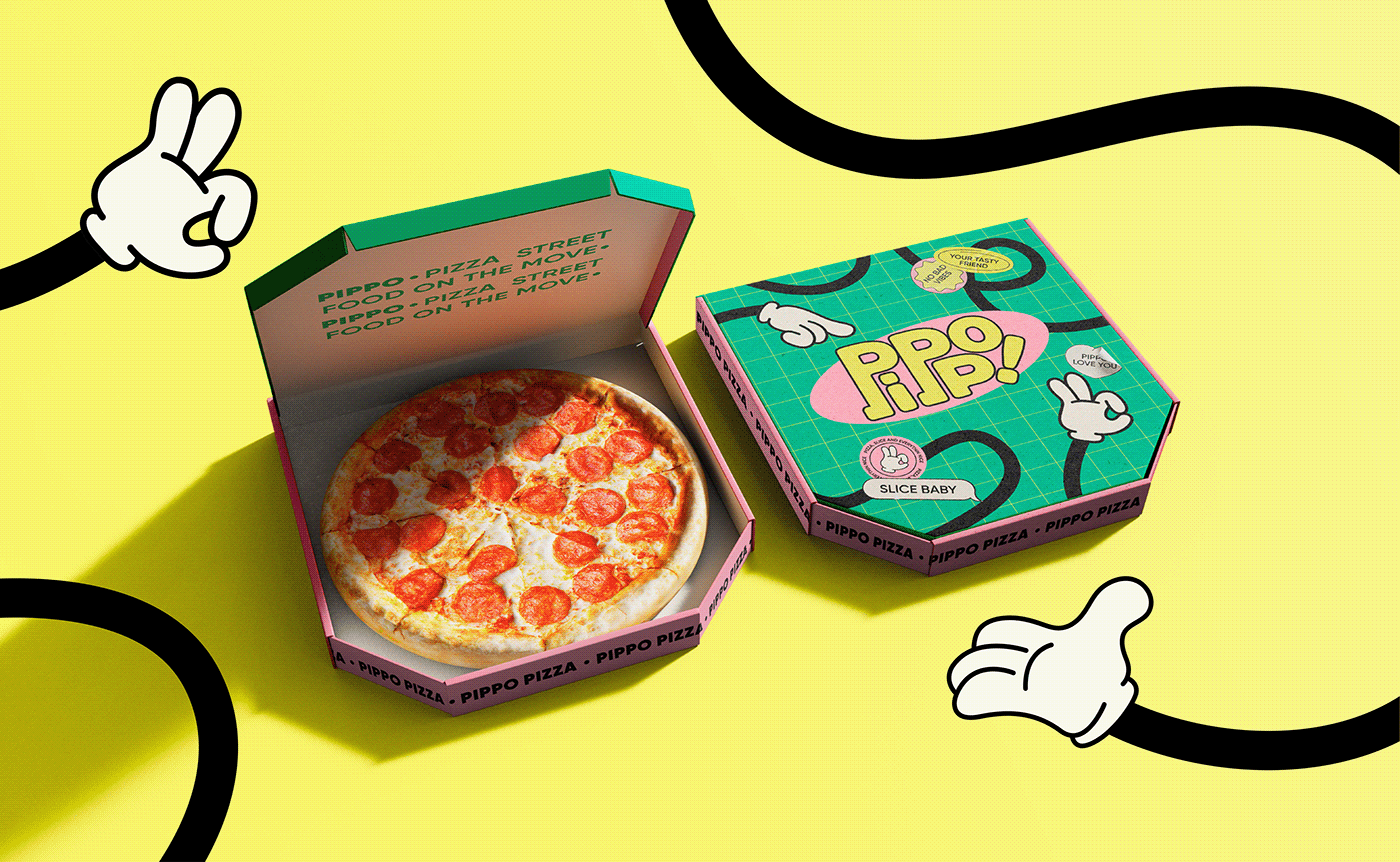 adobe illustrator Fast food Graphic Designer identity InDesign logo mascot logo Pizza pizza logo Food 