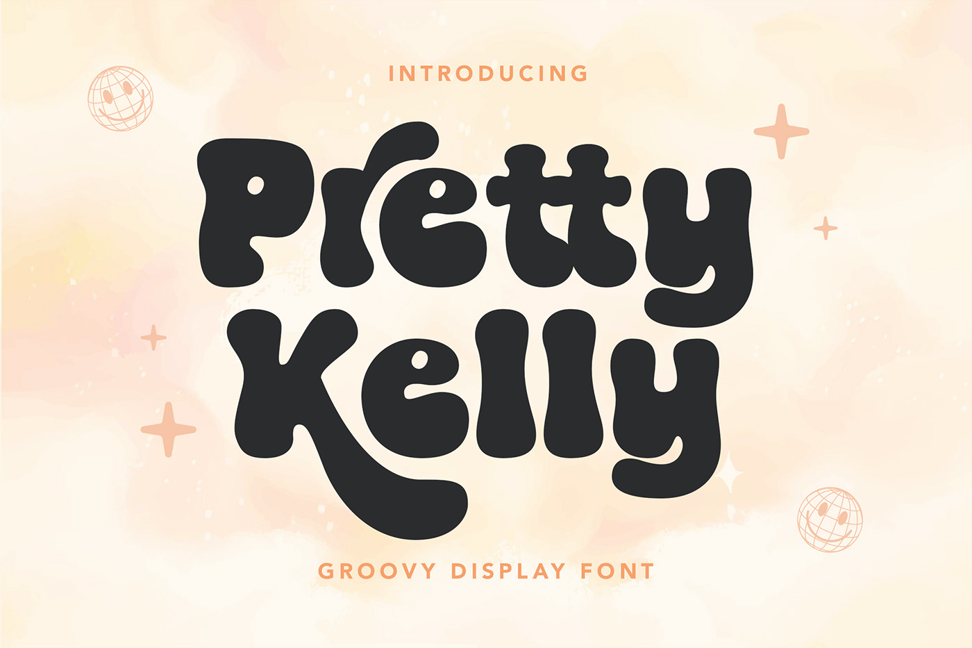 freefont Display Typeface groovy font identity Logotype handcrafted handmade type