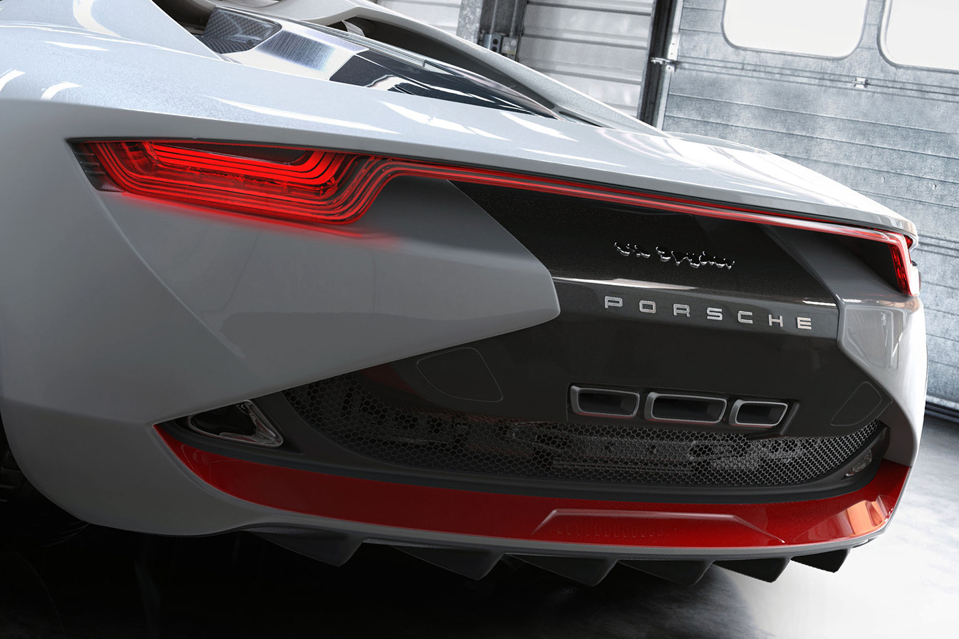 porsche 913 concept Porsche psychoform 3D CGI Automotive design