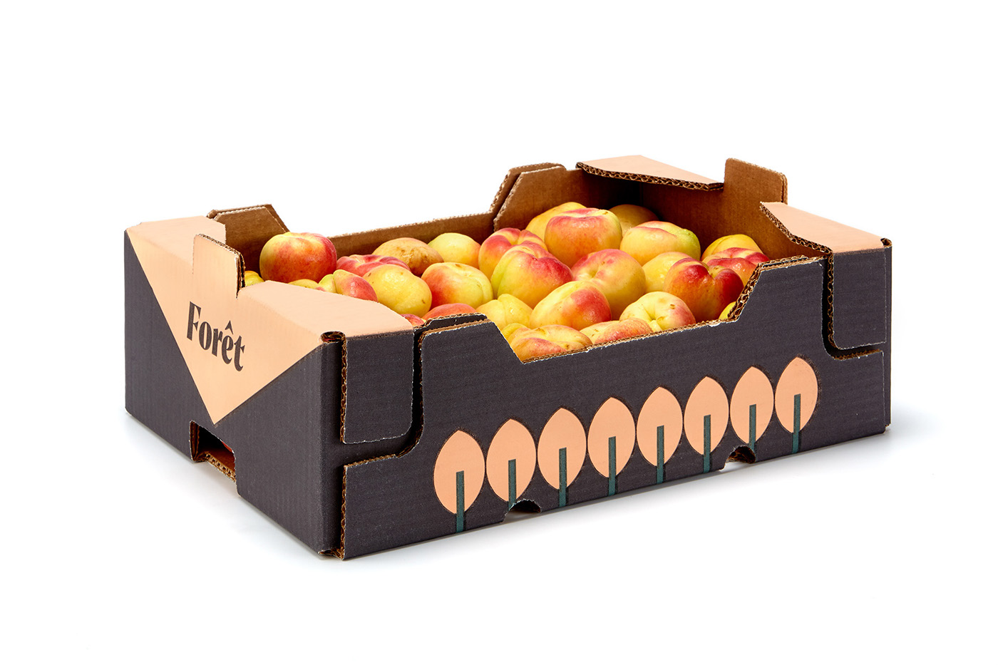 naming Fruit Pack packaging fruit box cardboar box design Logotype fruit branding Van