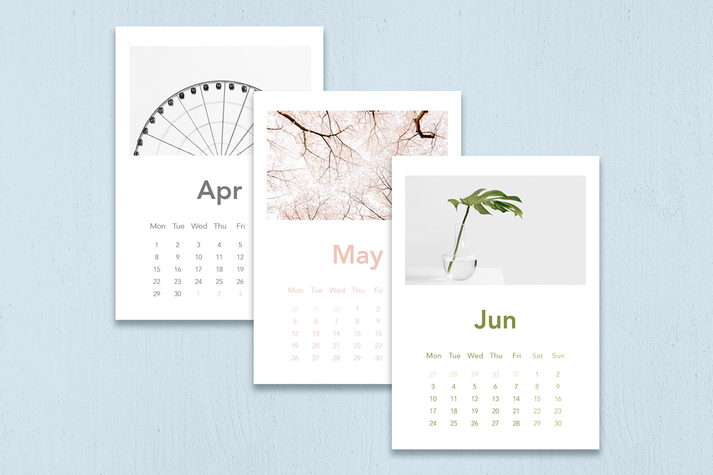 #calendar #graphicDesign #visual #photoshop #season #print #green #keyvisual #minimalism #minimal 