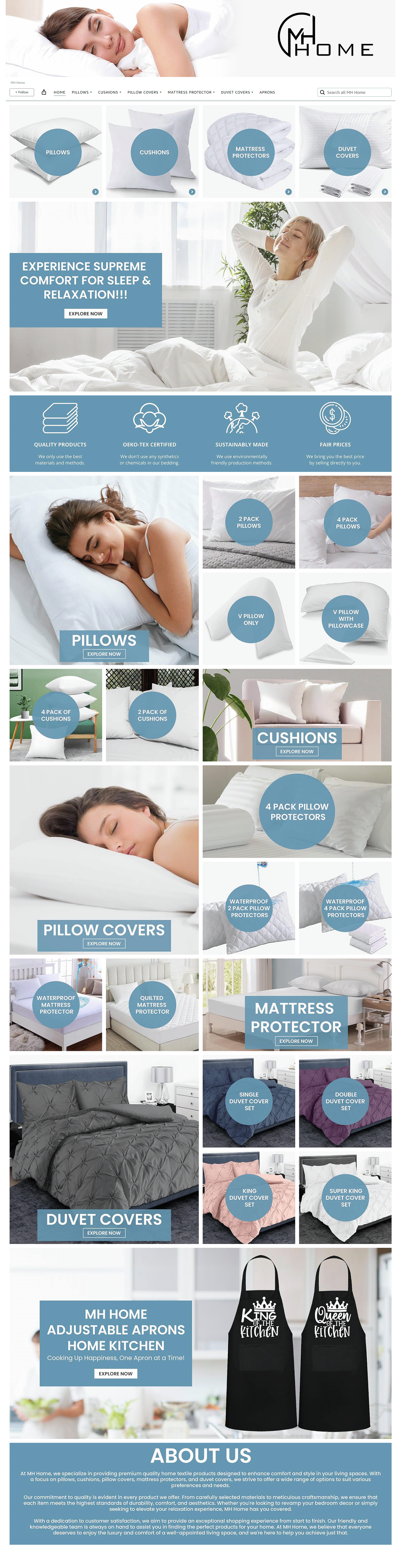 amazon brand store enhanced content enhanced brand content amazon ebc listing A+ Content Amazon pillows design A+