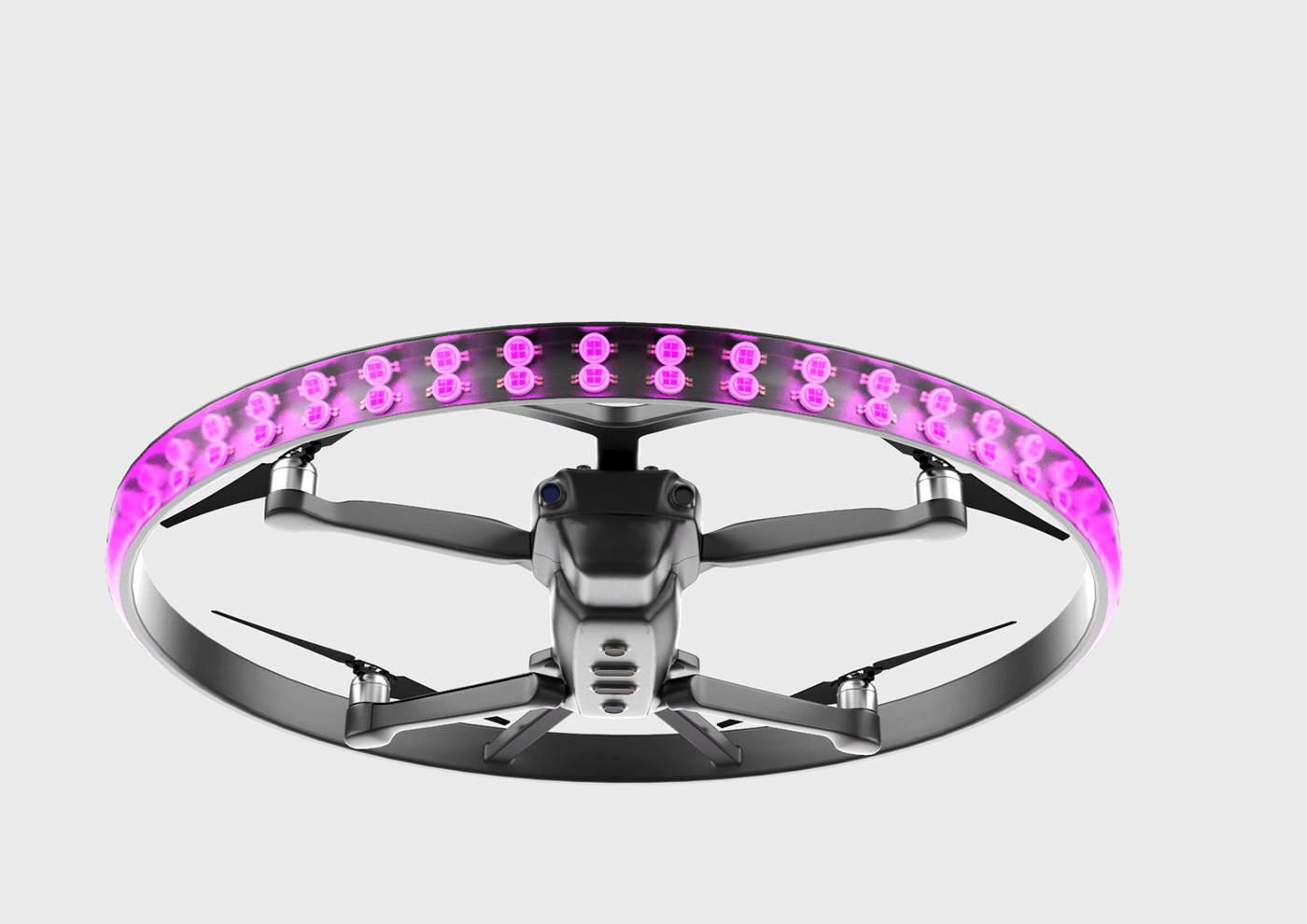 COVid Disinfectant drone light modular mount UV virus addon corona
