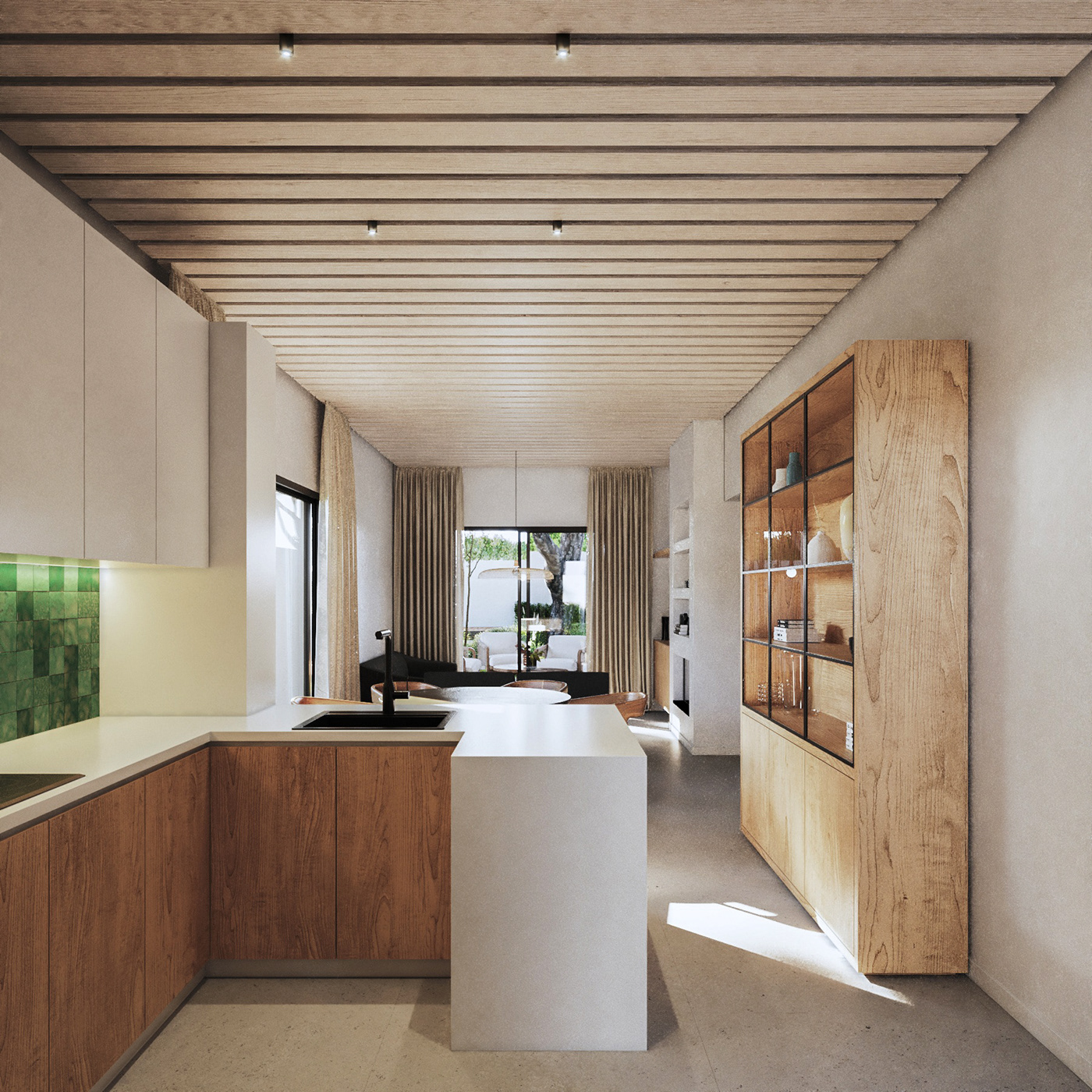 furniture interior design  3ds max vray visualization 3D archviz exterior kitchen reform