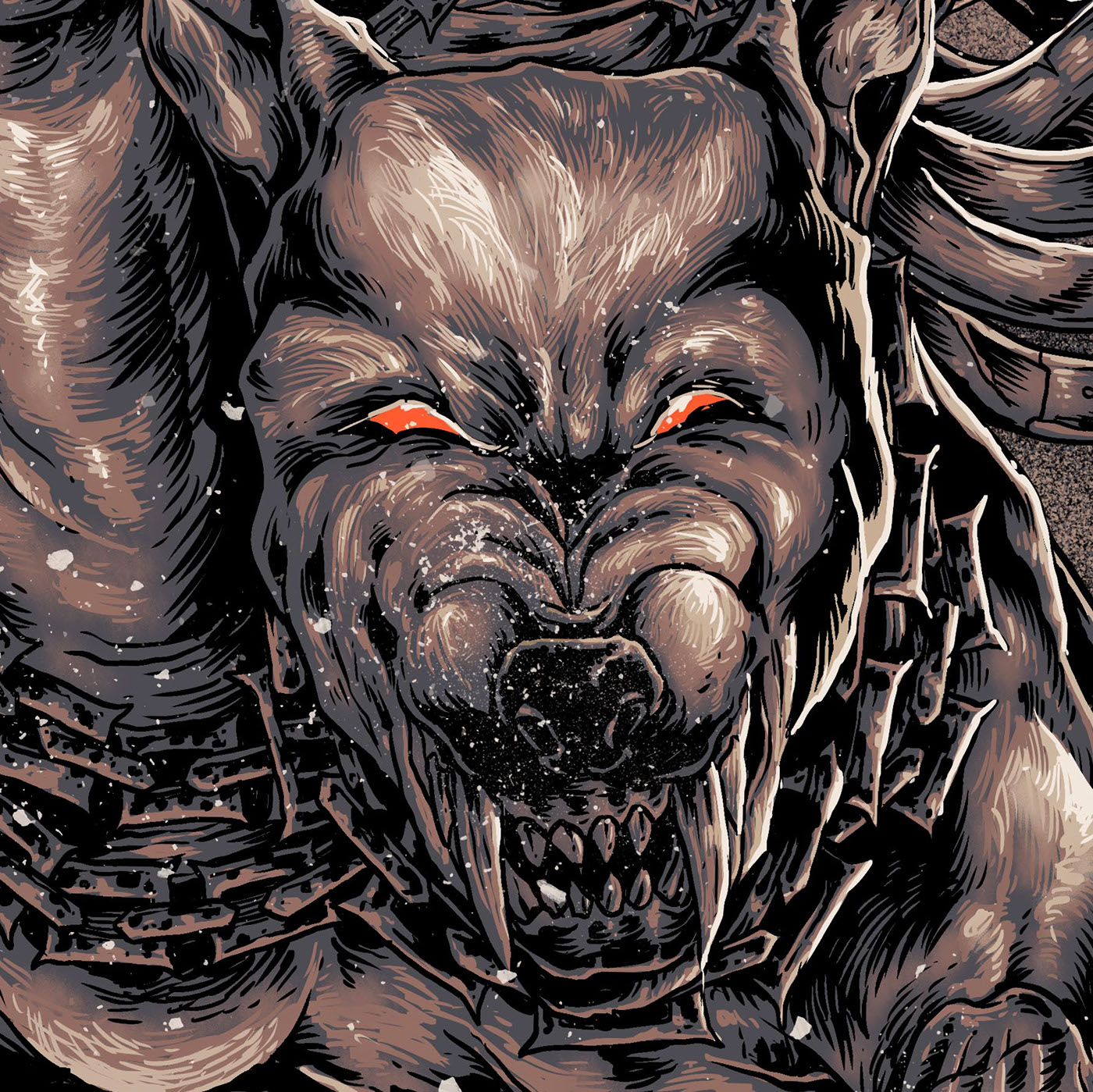 Death Metal Band Tees Artwork - Hellhound.