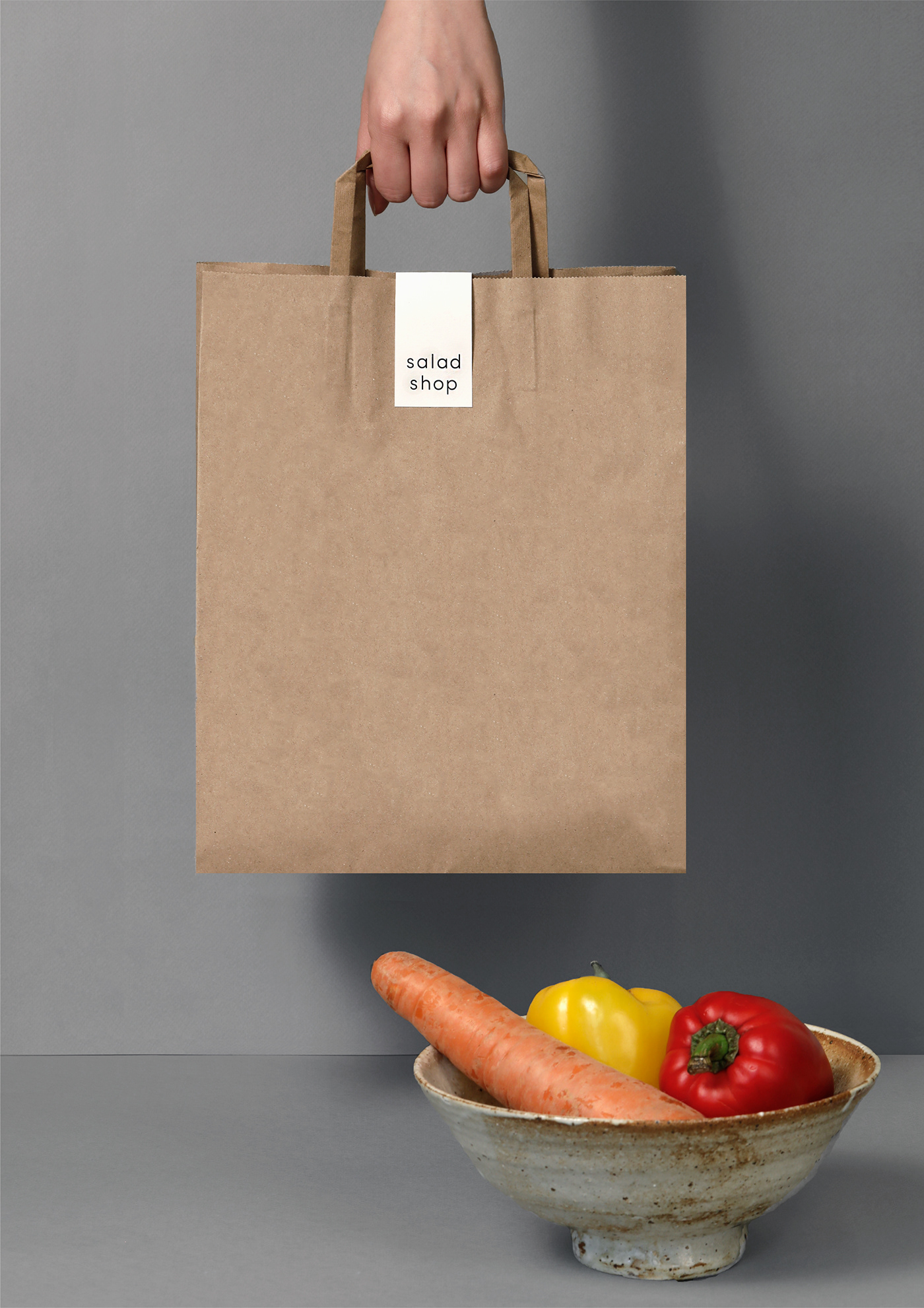 branding  graphic design  identity packaging design salad information season shop vegetables cafe