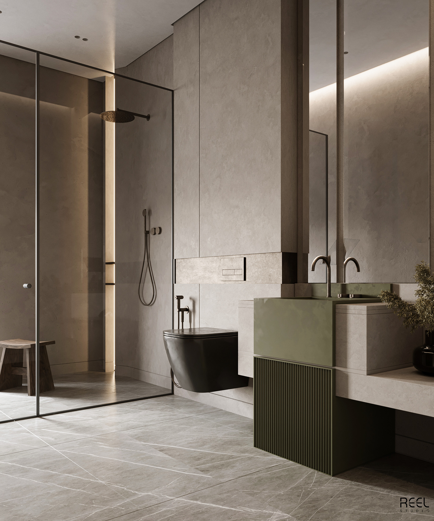 architecture bathroom design Interface Interior interior design  minimal minimalistic