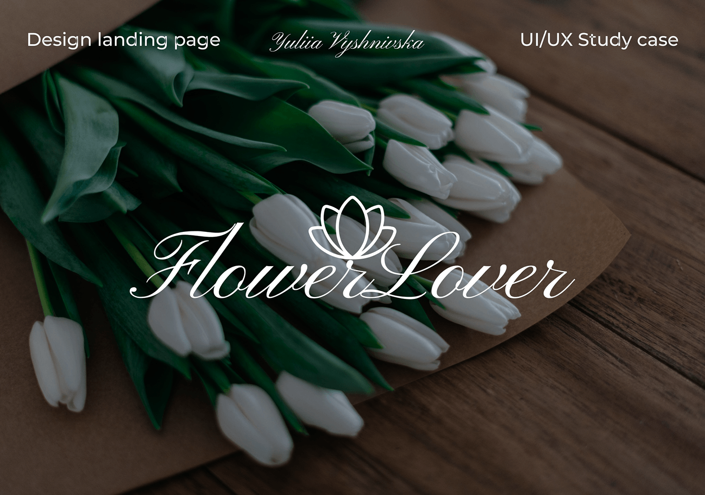 Flower Shop figma design landing page UI/UX Website goit