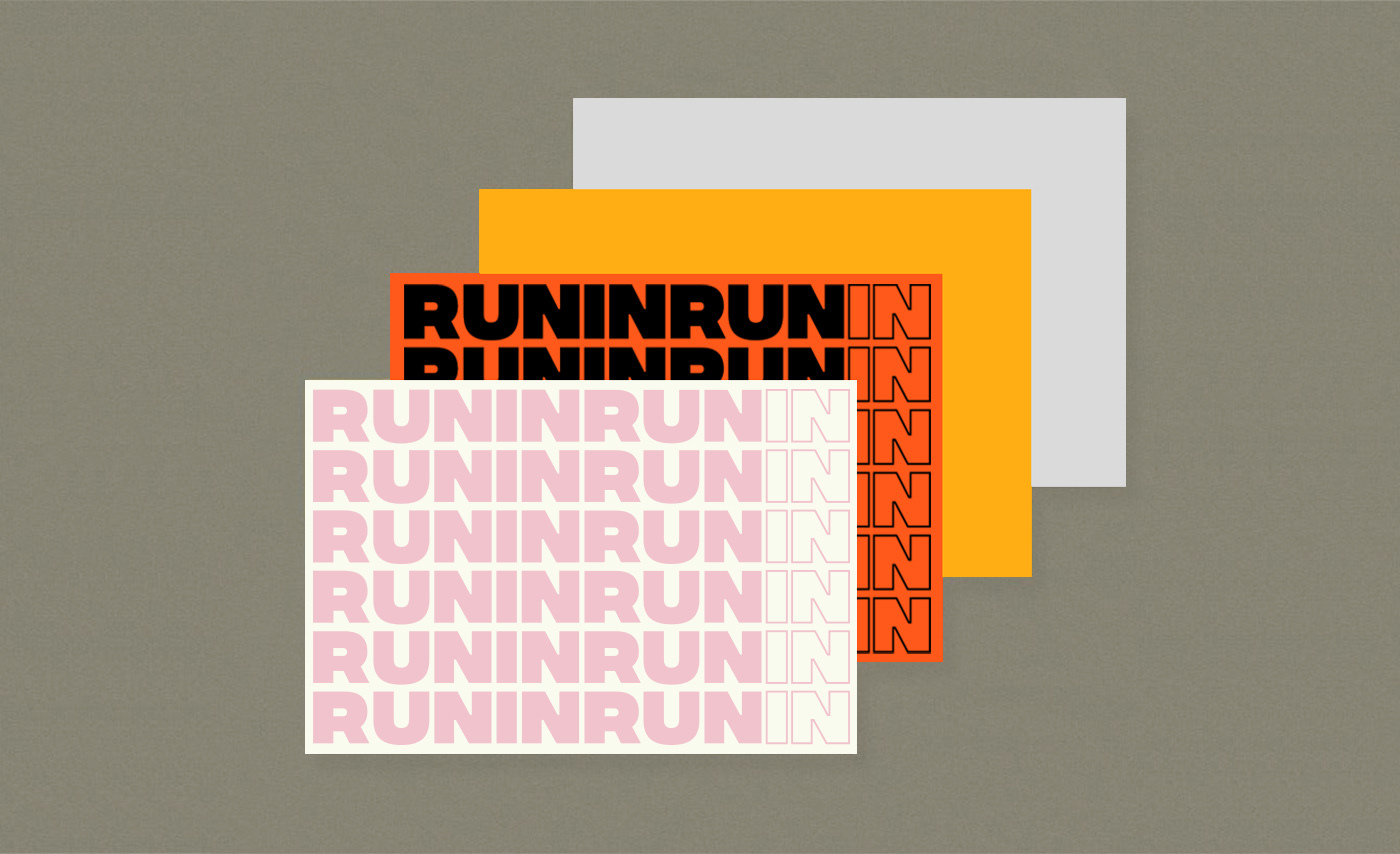 typography   branding  punk Runin japanese Katakana kanji Russia Moscow graphic design 