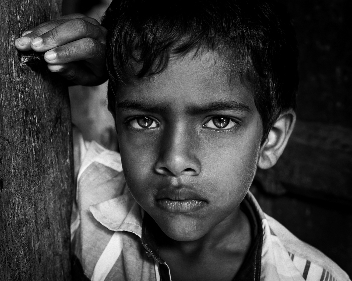 portraits kids India eyes closeup