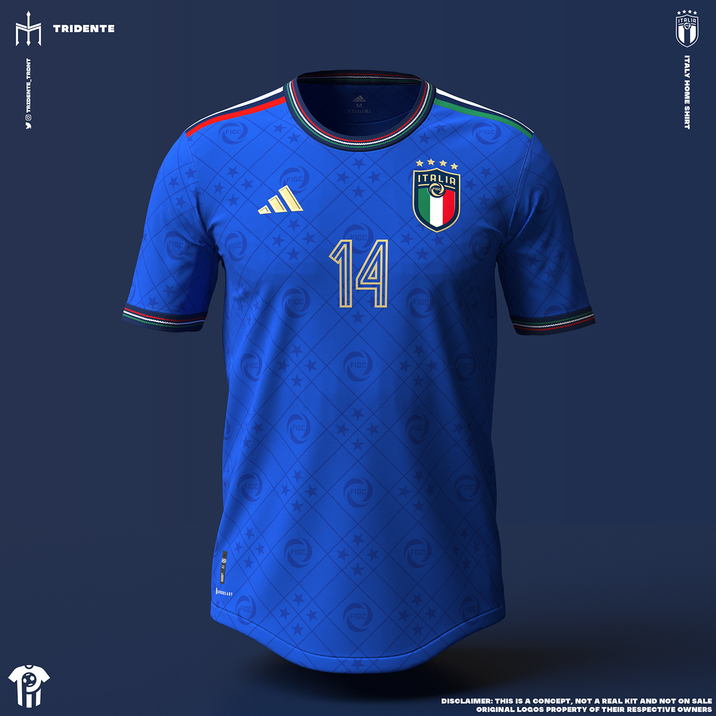 adidas concept kit football football design football shirt italia Italy jersey soccer soccer jersey