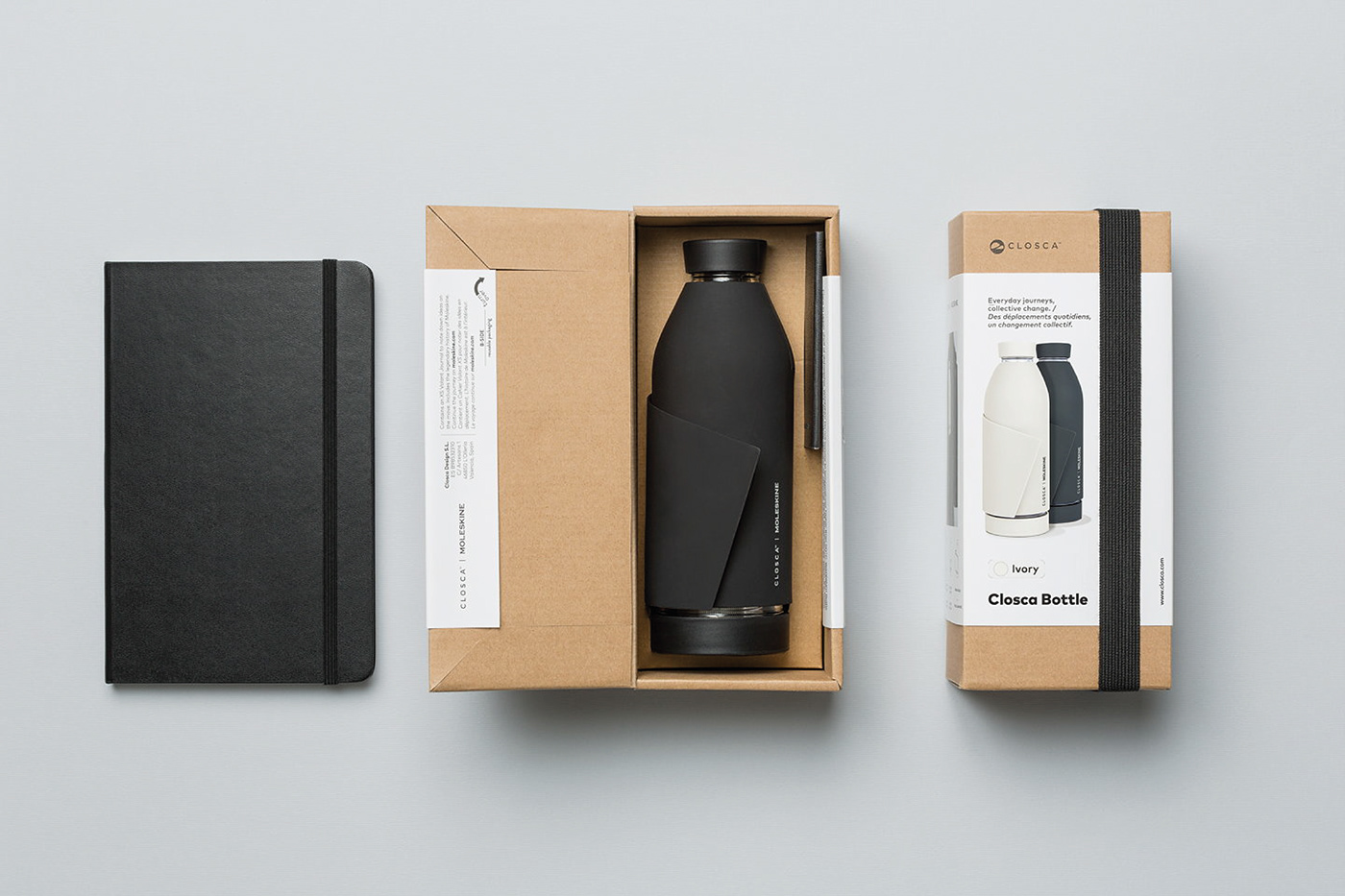 Wearable Prêt-à-porter bottle reusable product design  recyclable award awarded closca ID